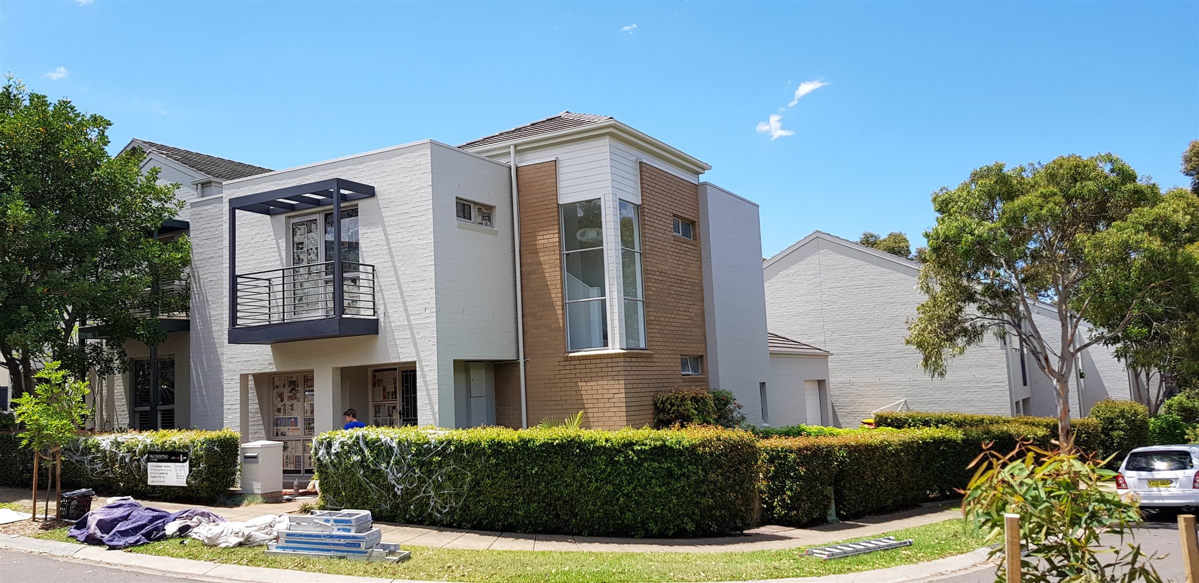 Large Sydney home exterior painted by F&S Painting