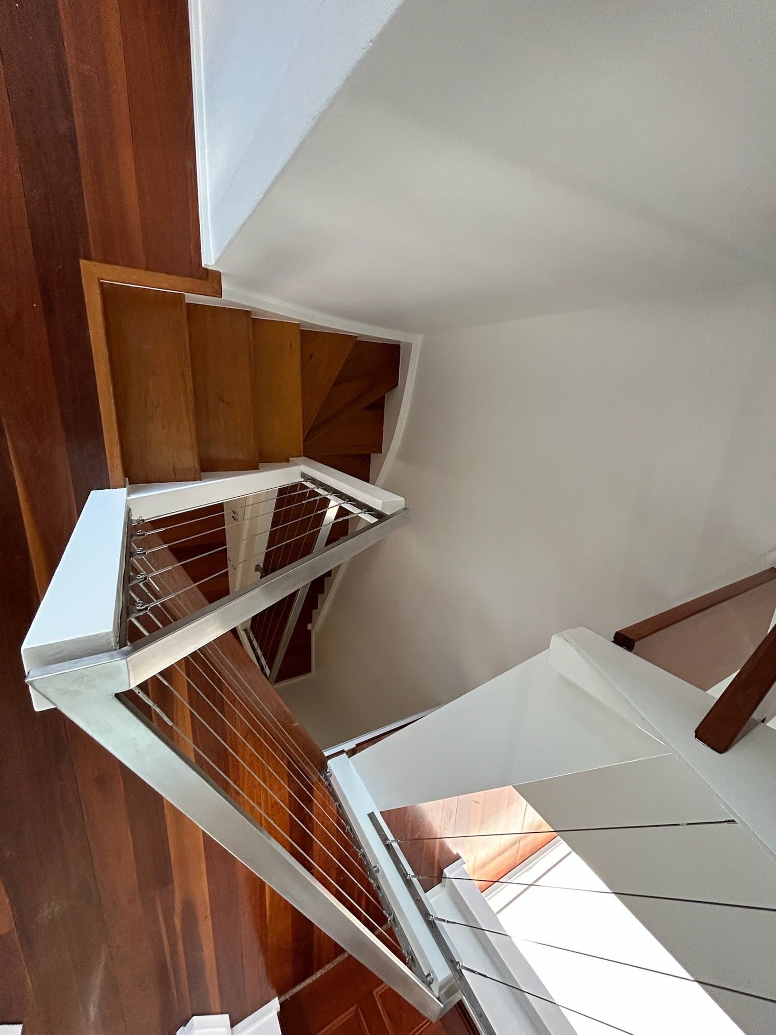 Balgowlah Heights stair void wall and railing area after interior repainting