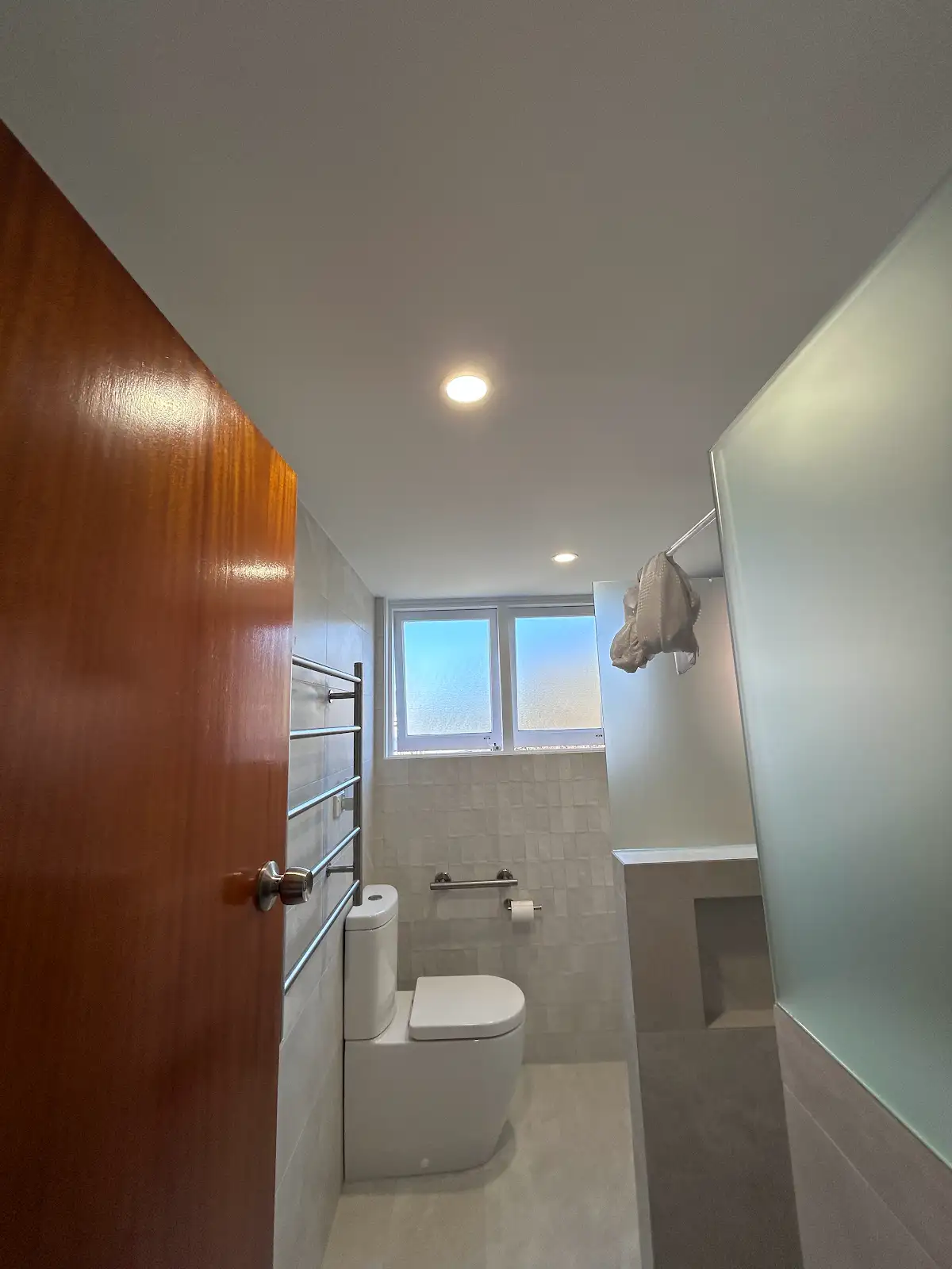 Chatswood apartment bathroom and hallway after interior repainting