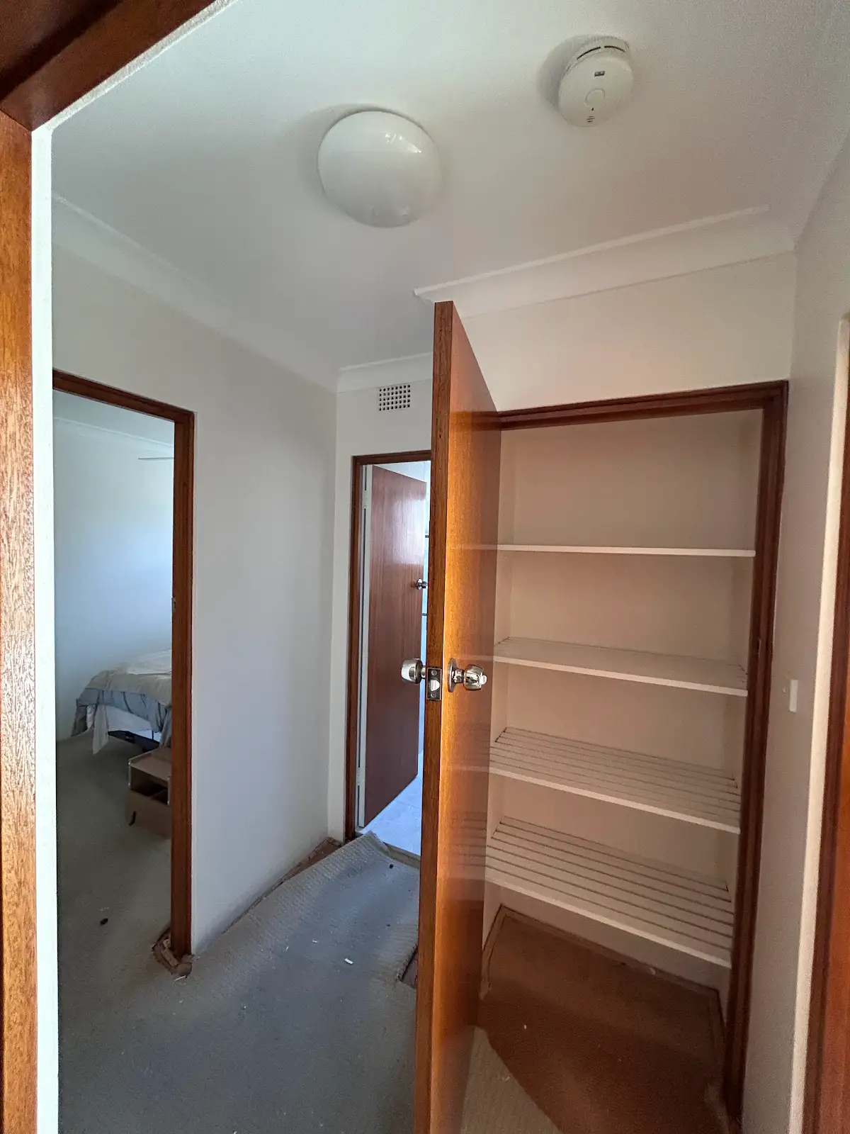 Chatswood apartment hallway and wardrobe after interior repainting by F&S Painting