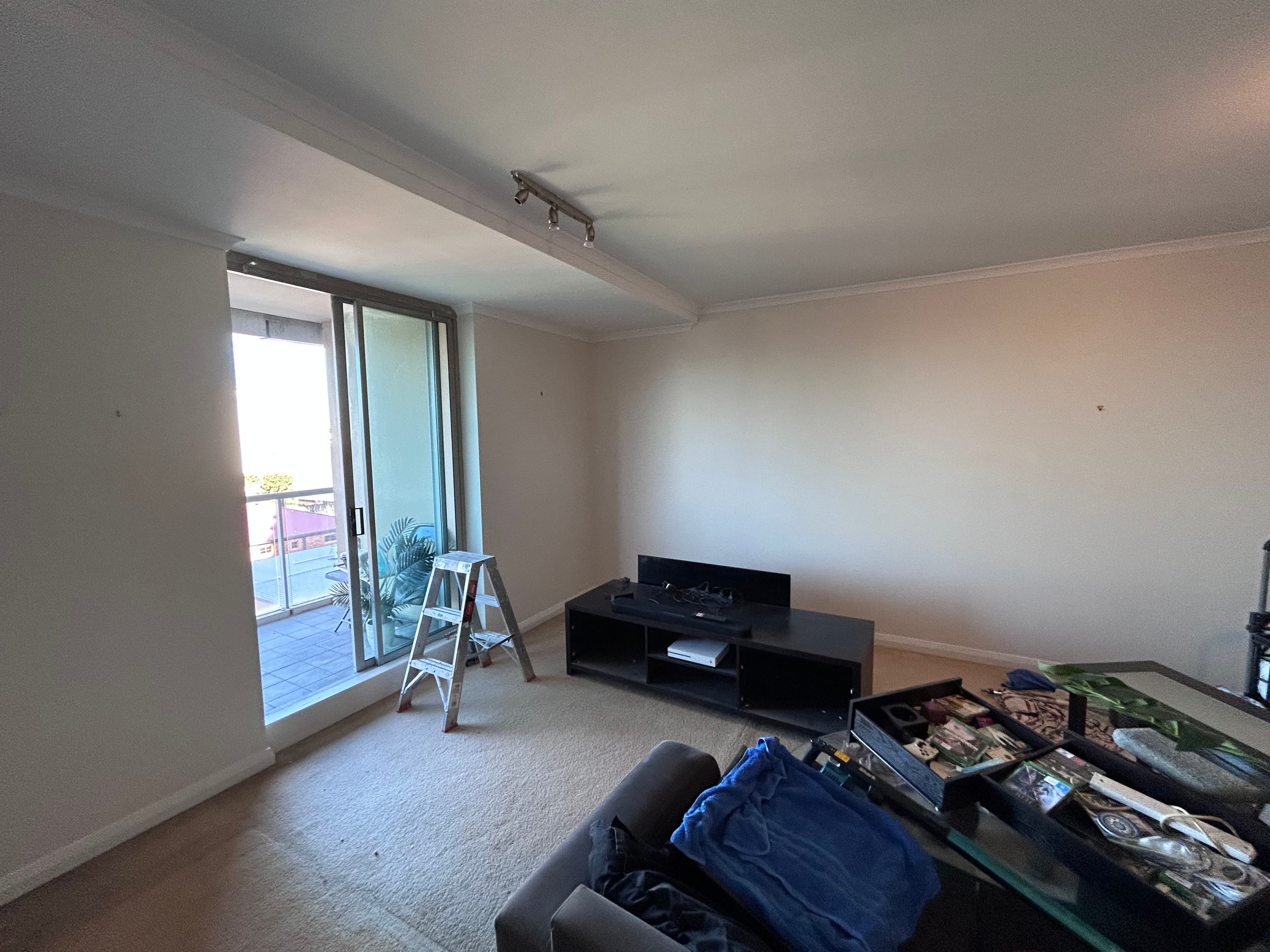 Chatswood apartment living room after fresh interior repainting