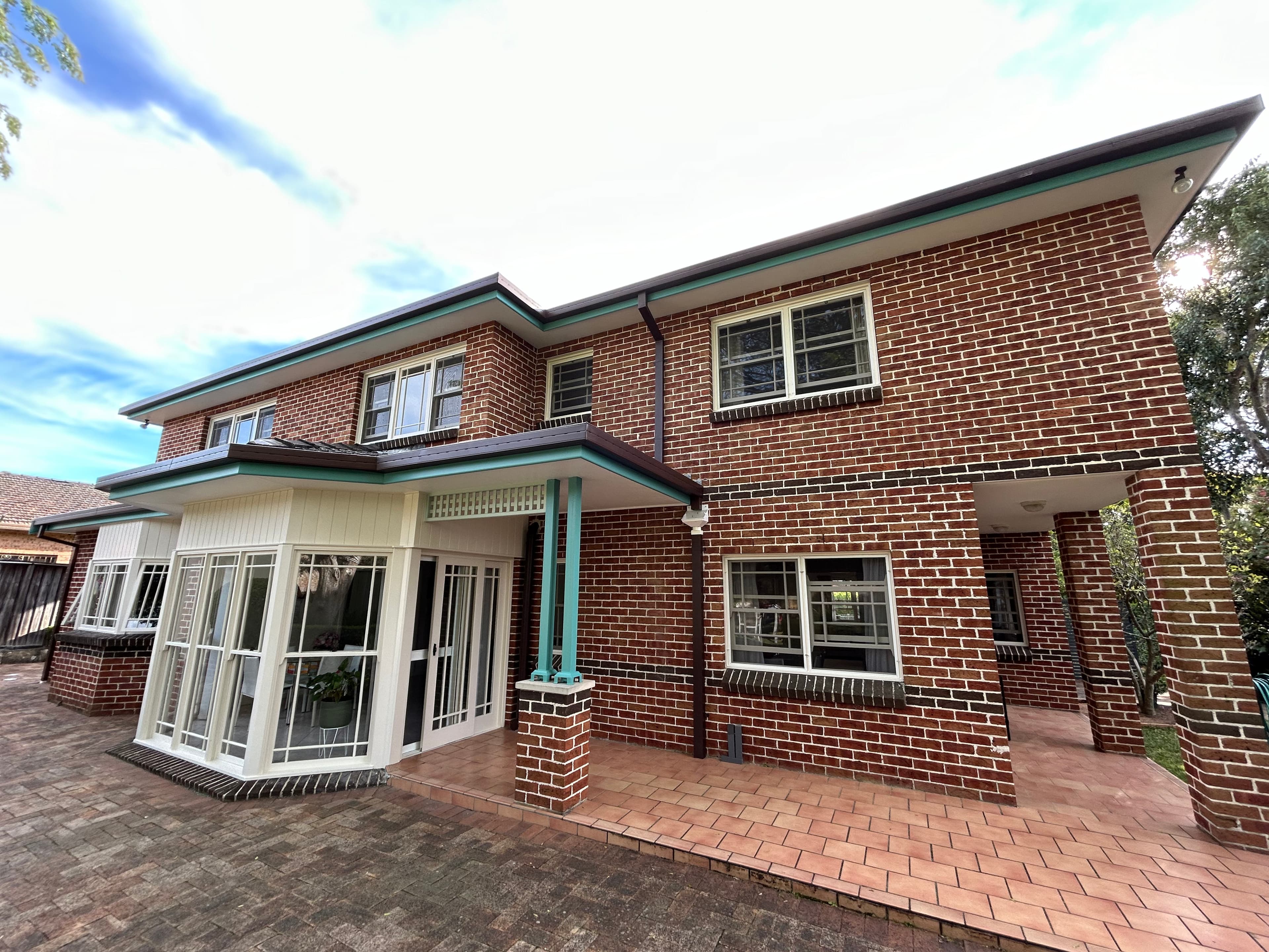 Chatswood rear entry and window surrounds after exterior painting
