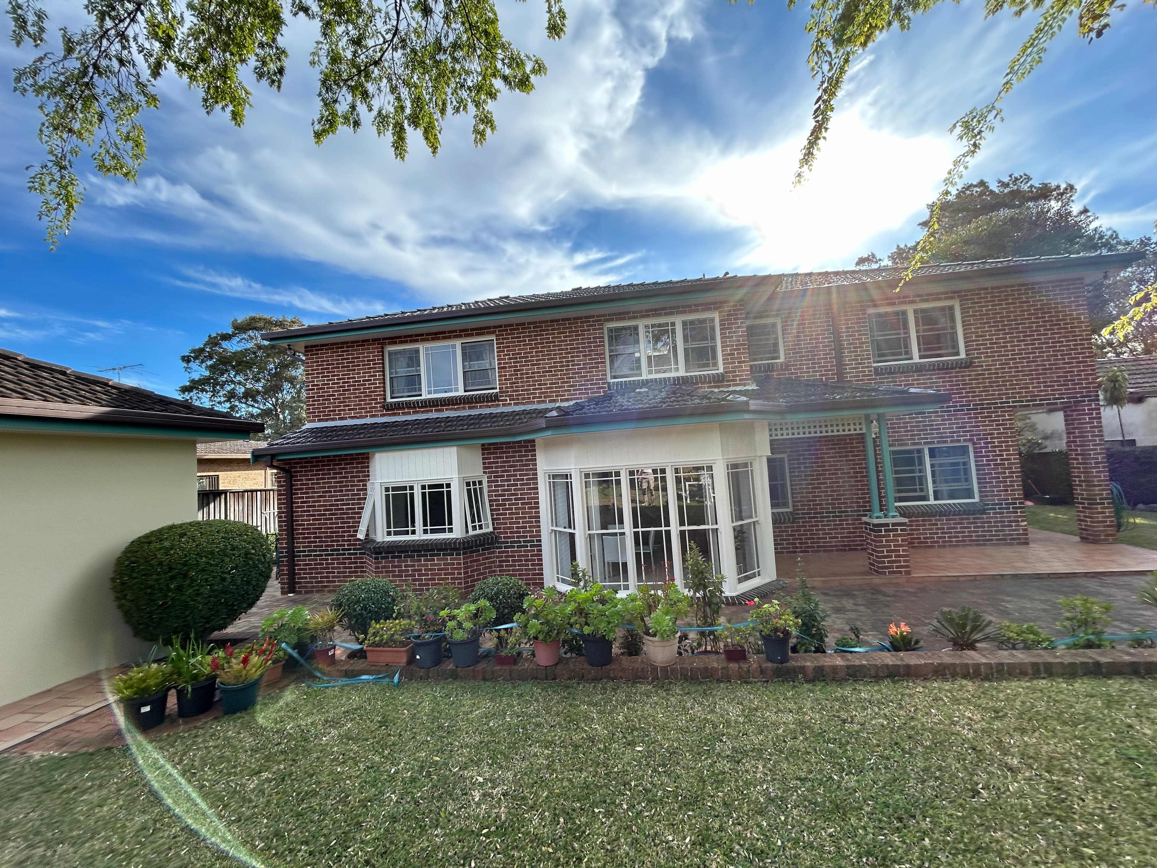 Chatswood rear facade and garden side exterior after painting
