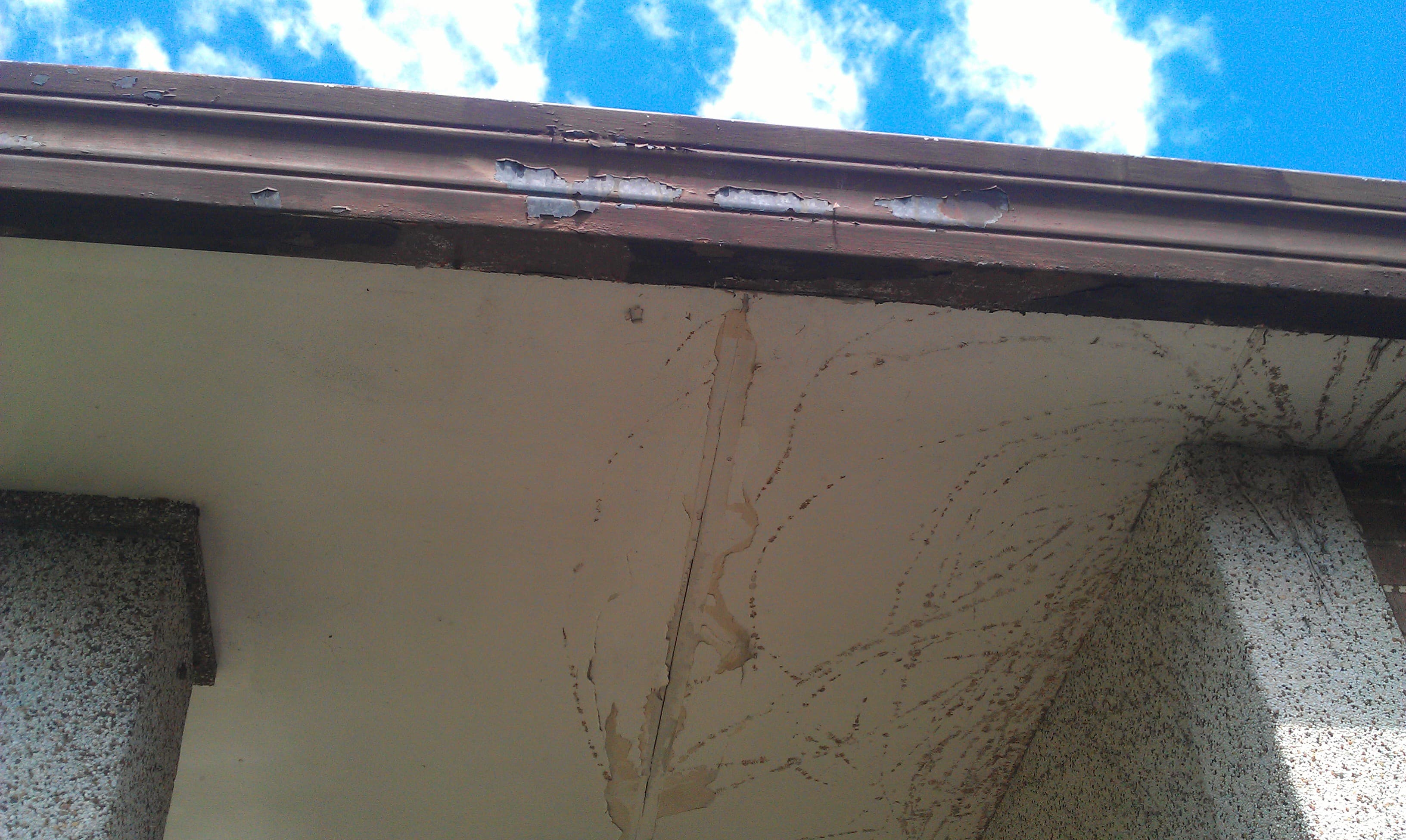 Concord West eaves and fascia before exterior repainting