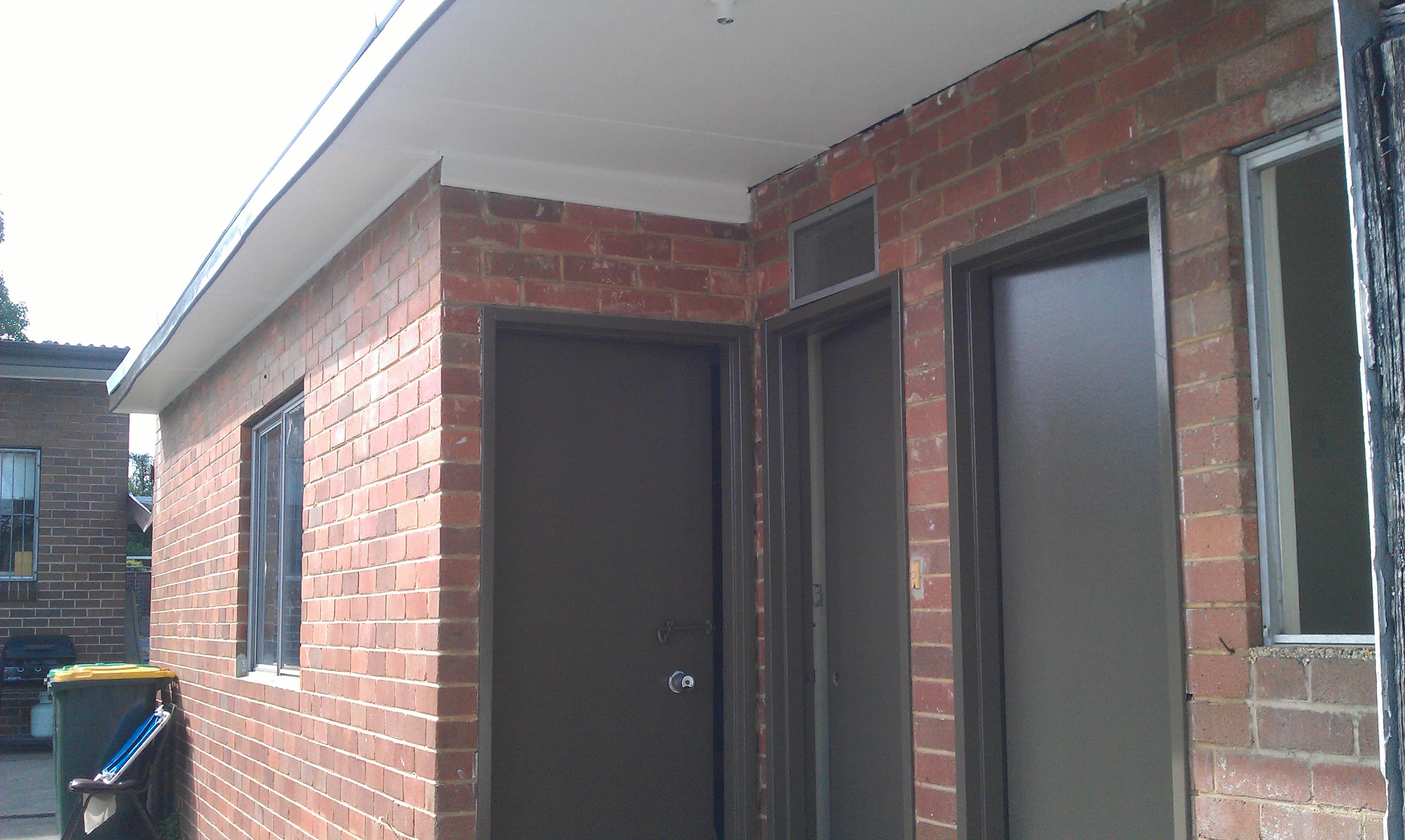 Concord West exterior soffit and trim after repainting
