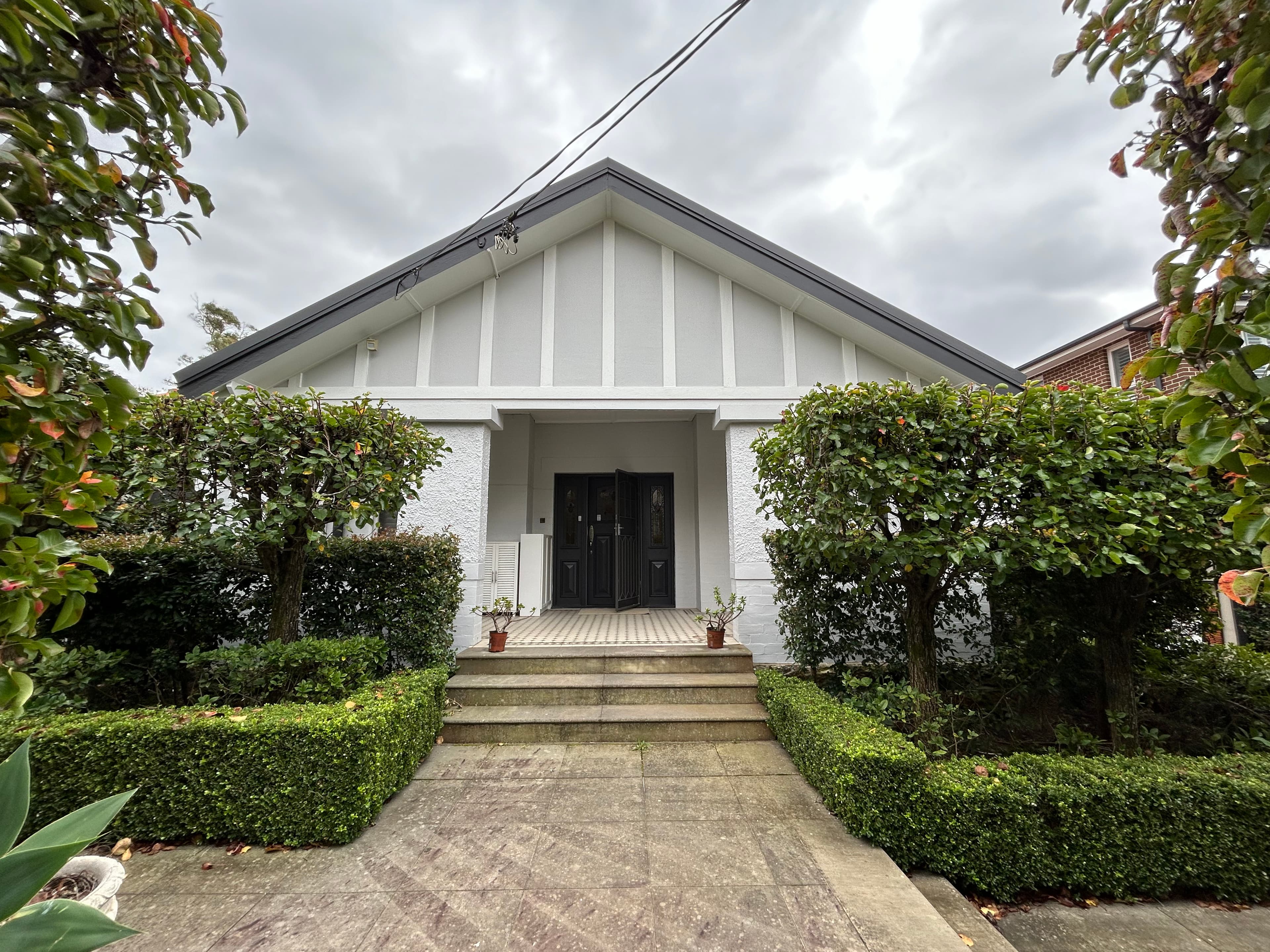 House facade and trim after exterior repainting in Sydney