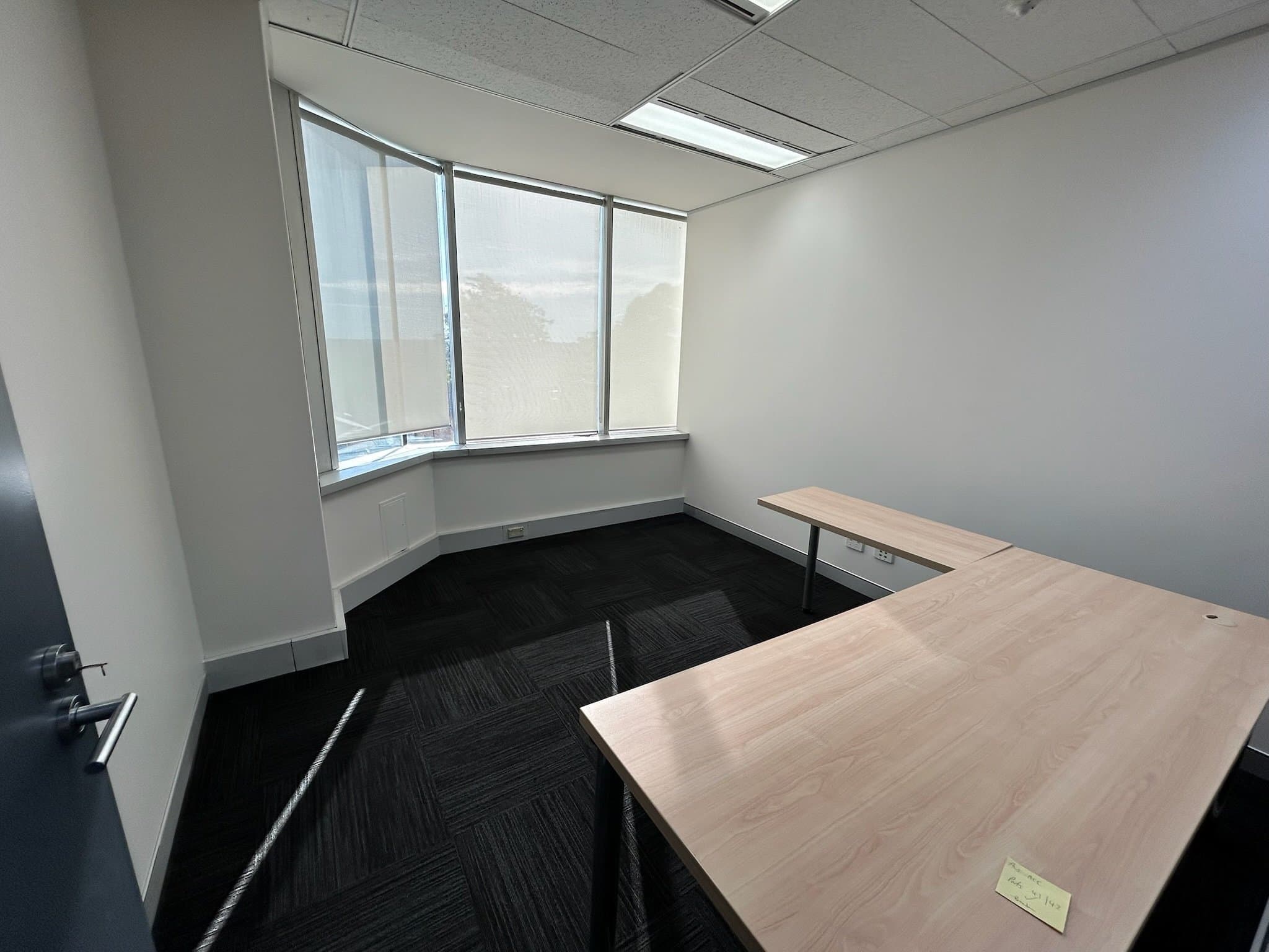 Office room after clean interior painting refresh