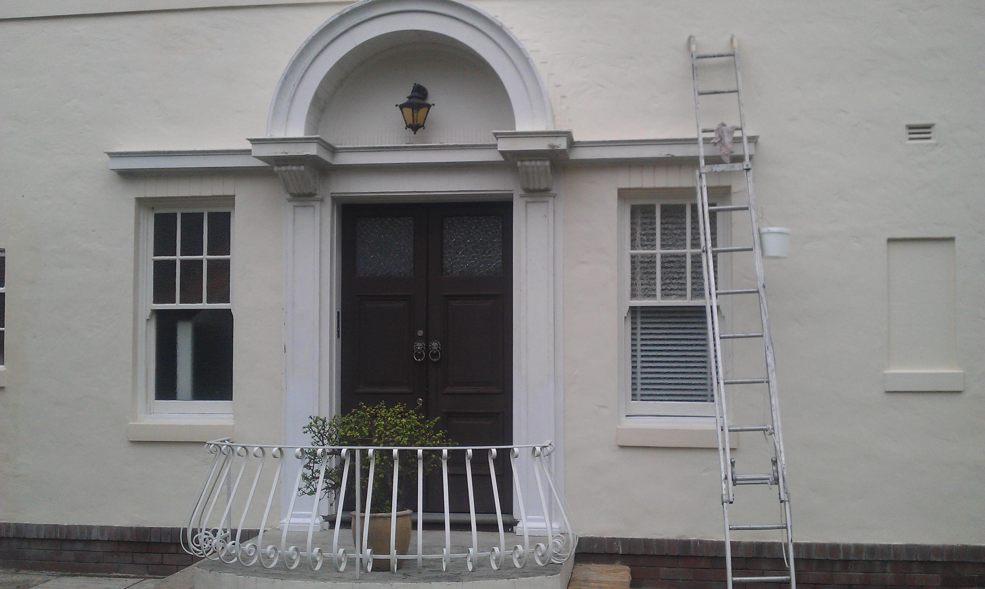 Mosman exterior entry trim after repainting