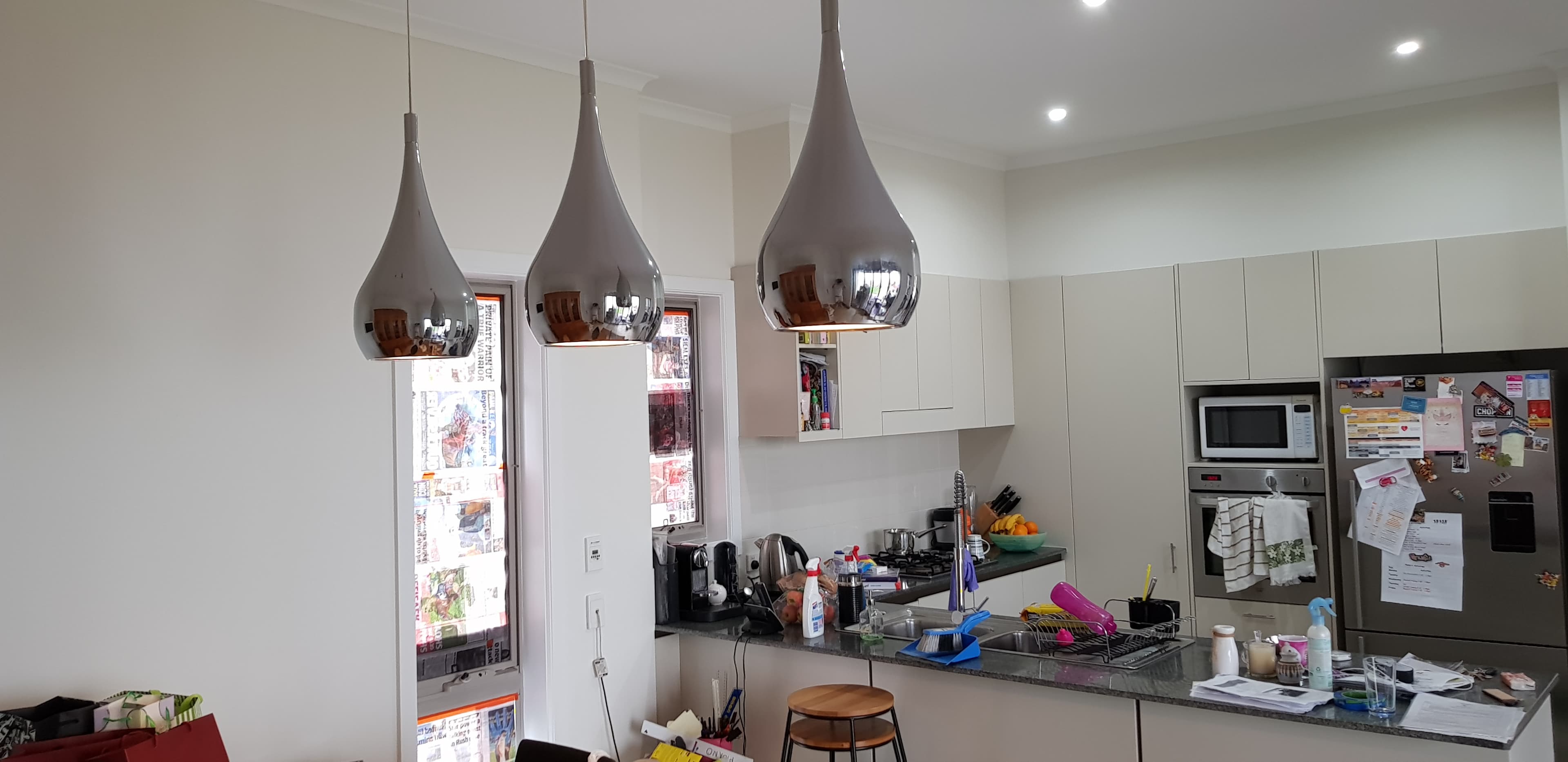 Newington kitchen and dining area after interior repainting