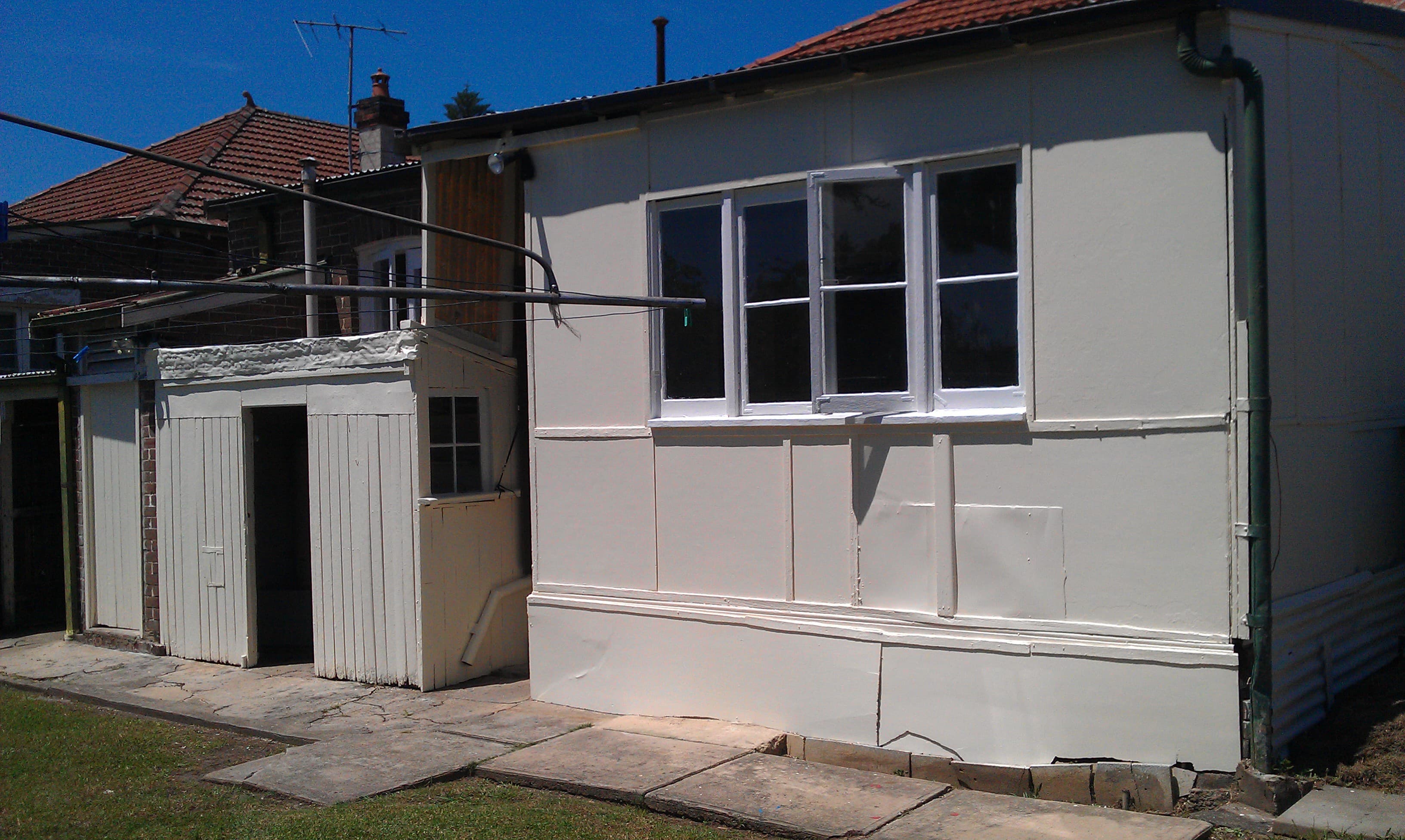 North Strathfield exterior wall and windows after repainting