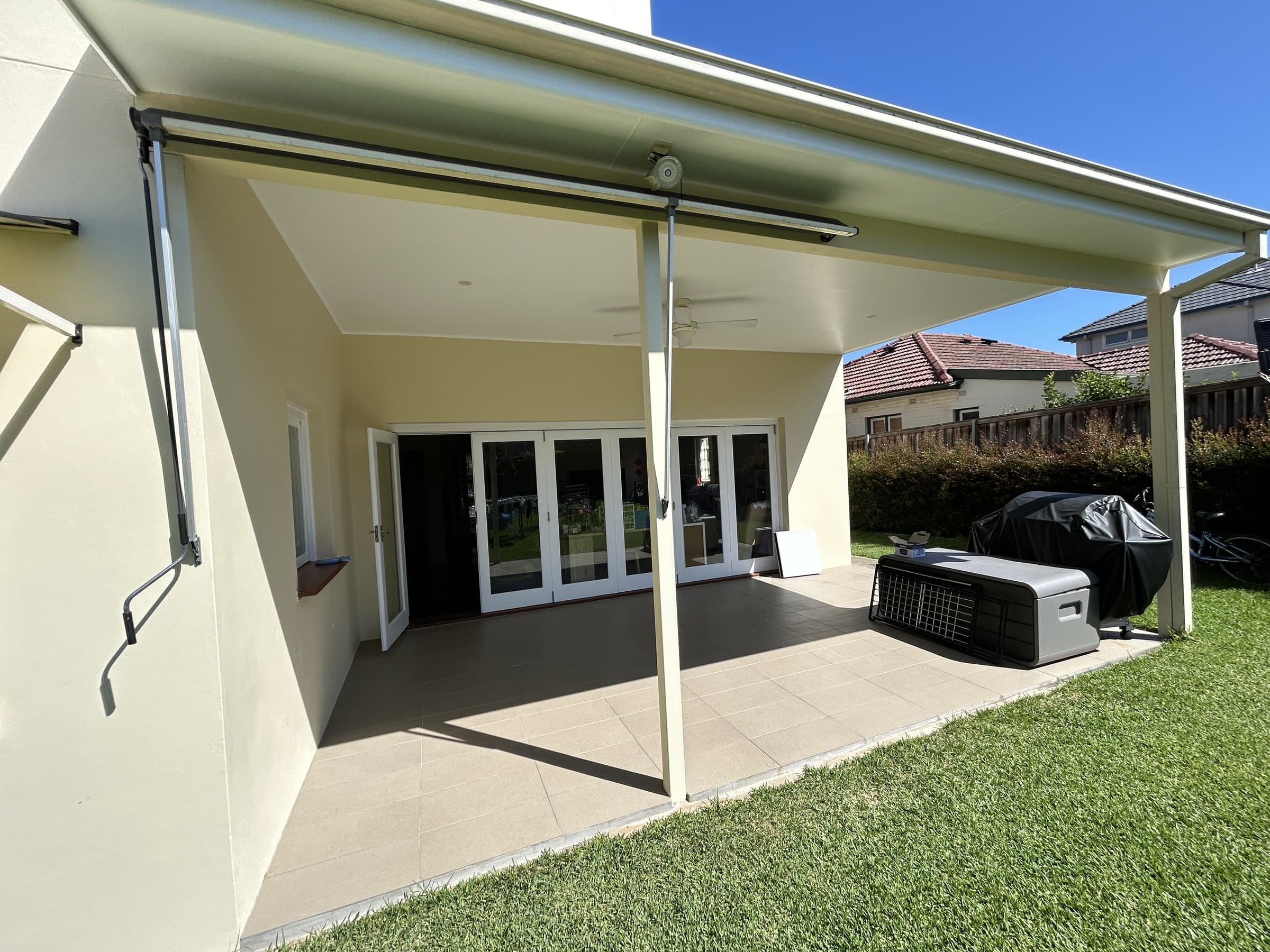 North Willoughby rear patio after exterior painting