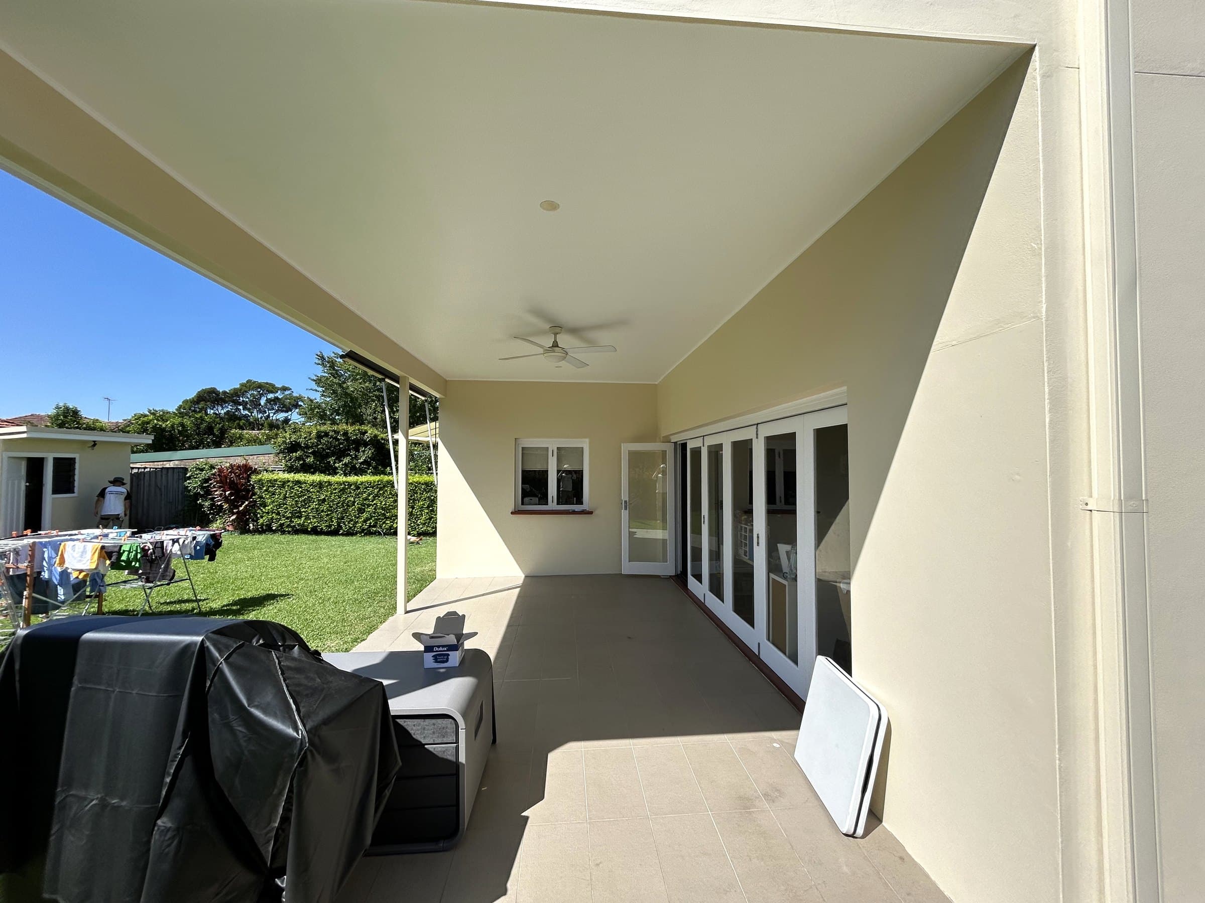 North Willoughby verandah ceiling and wall finishes
