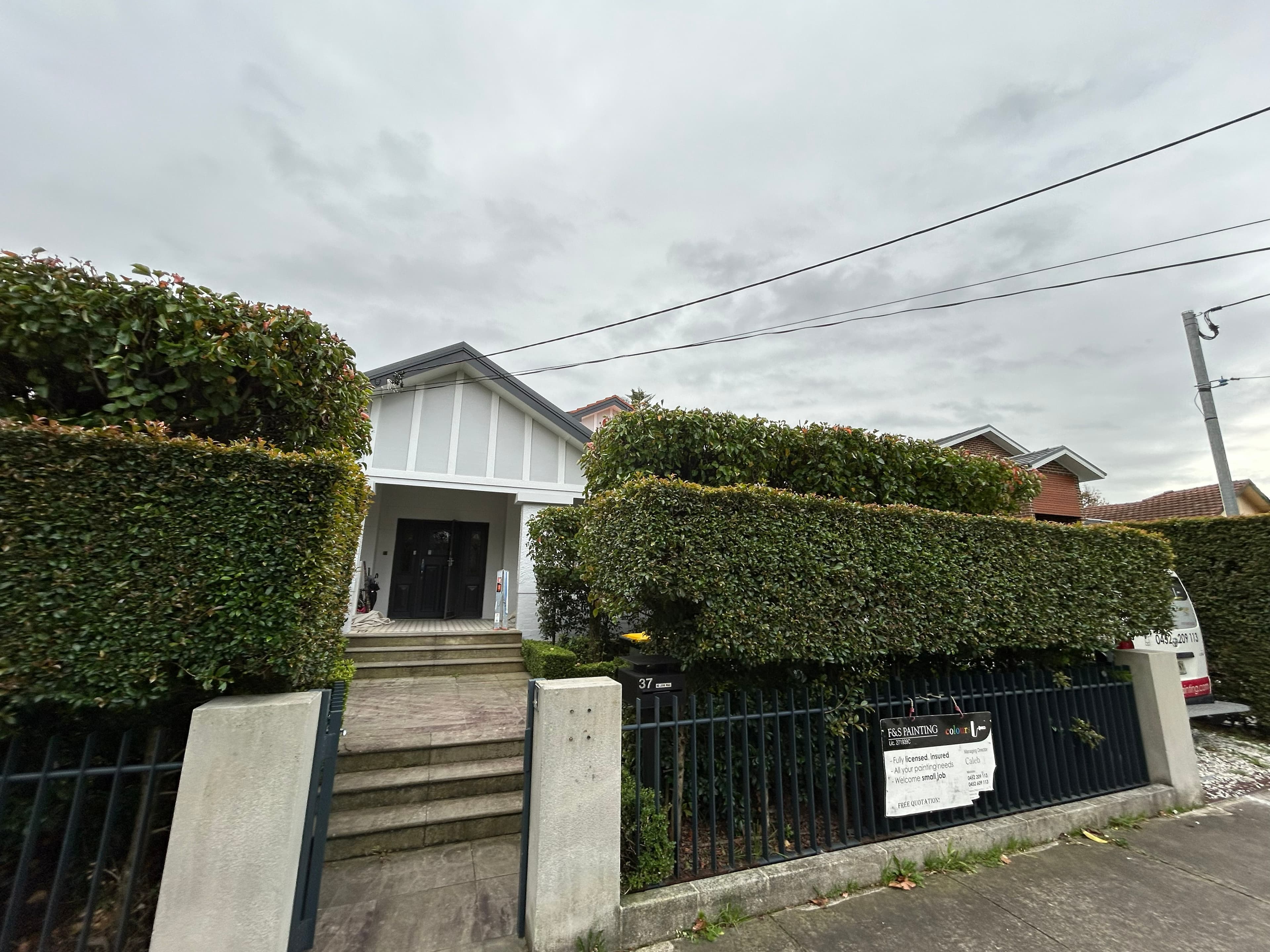 North Willoughby street view after exterior house painting