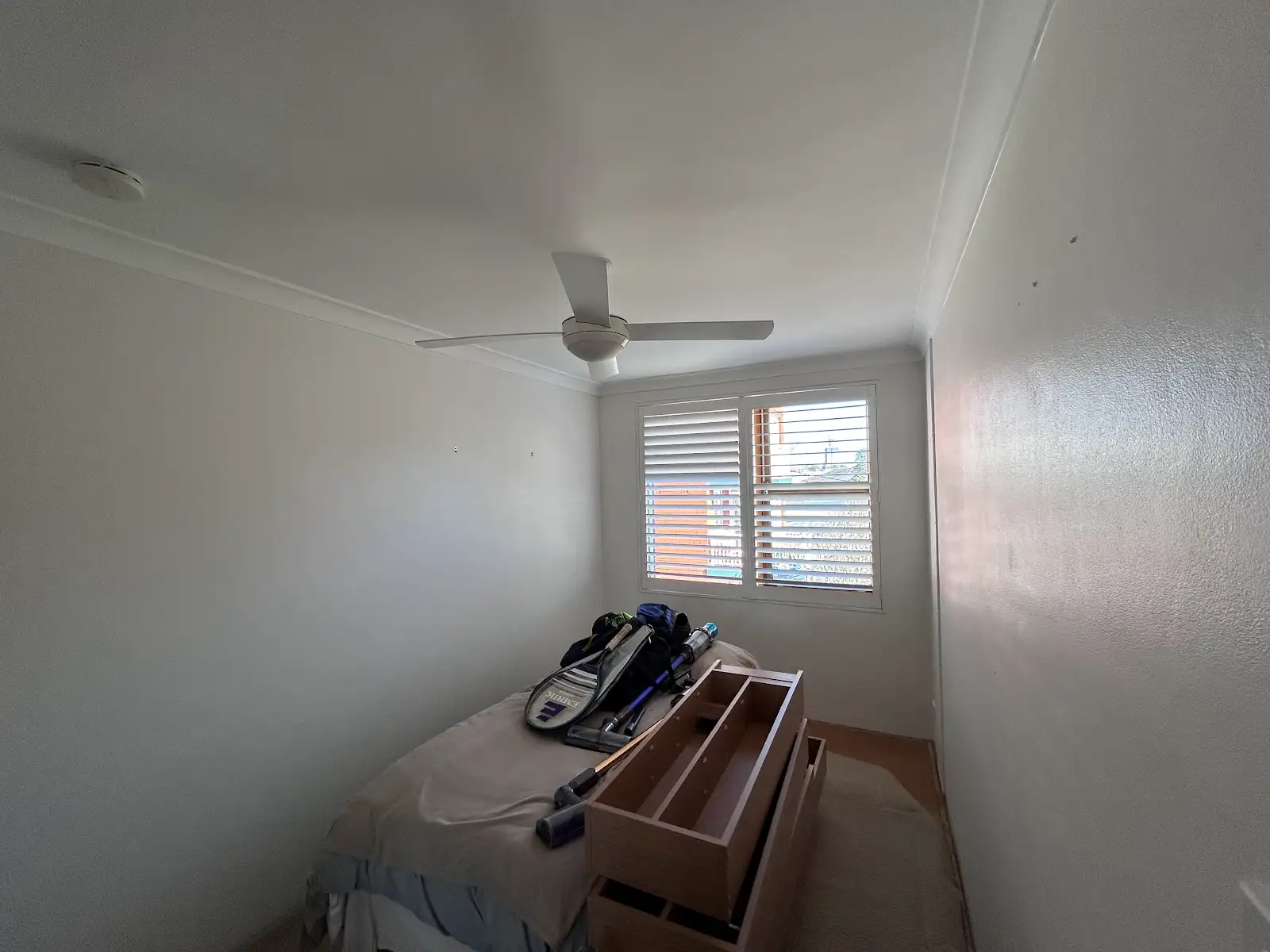Chatswood apartment bedroom after wall and ceiling repainting