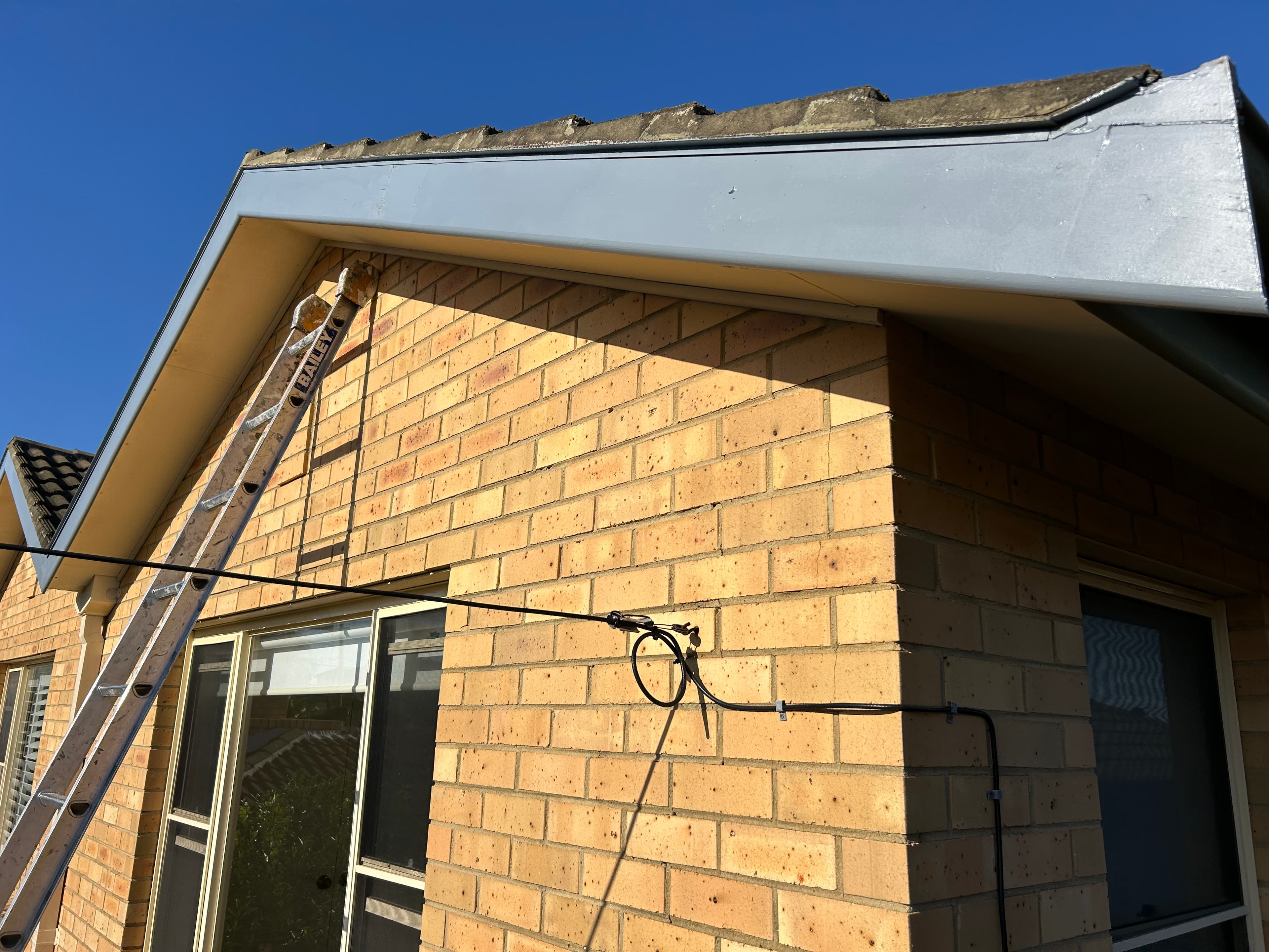 Dee Why strata fascia preparation with ladder access