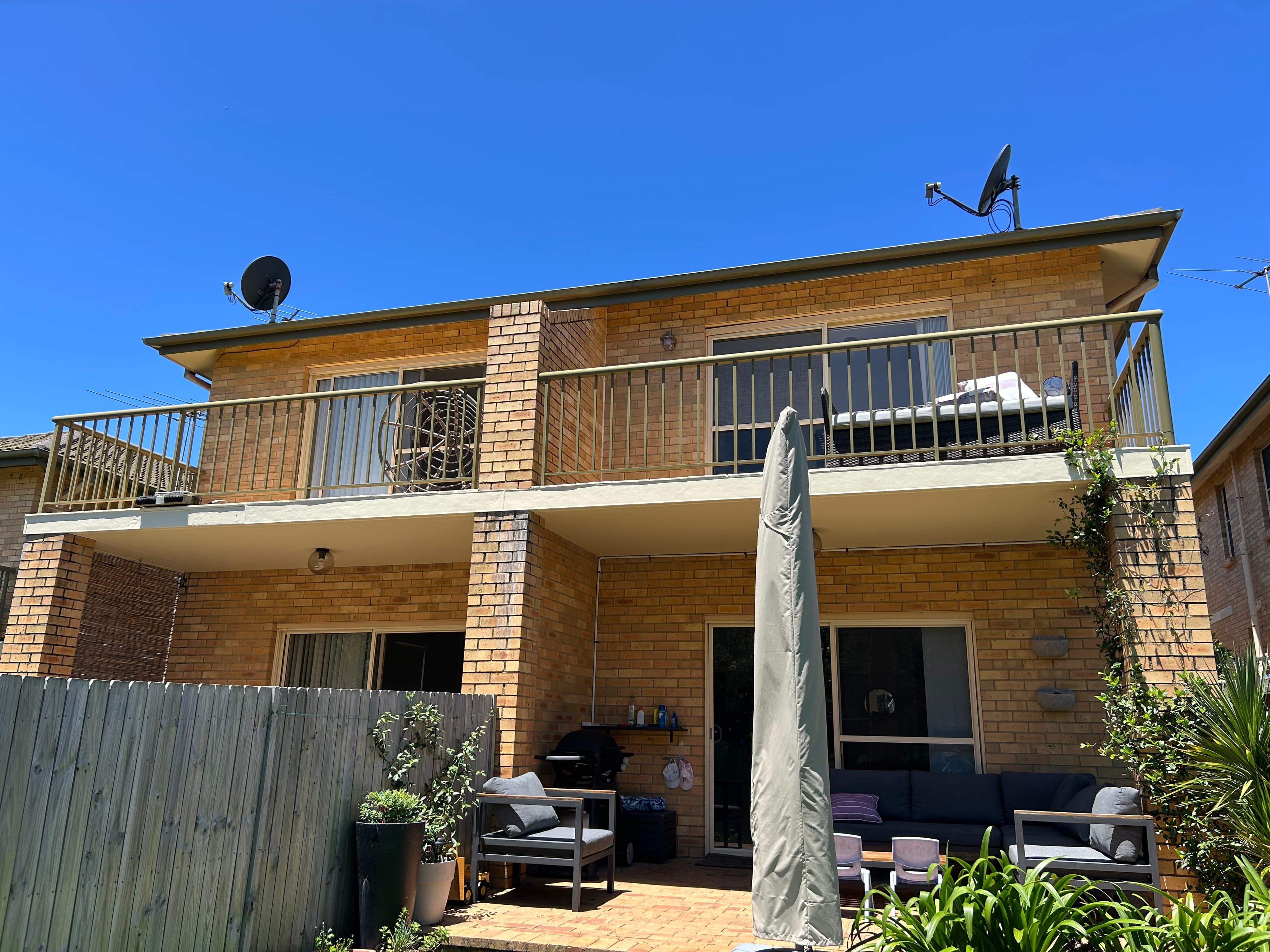 Dee Why strata rear balcony exterior after painting work