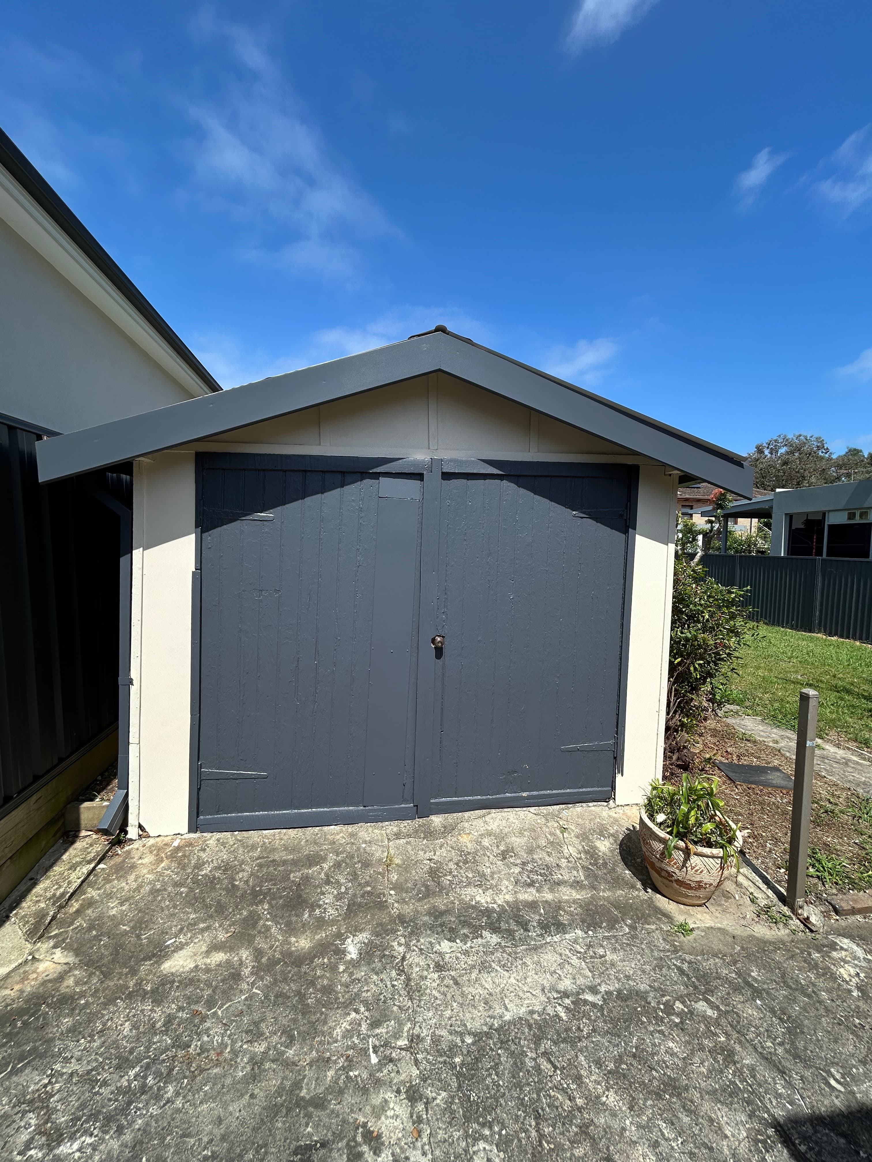 Earlwood garage doors after exterior painting refresh