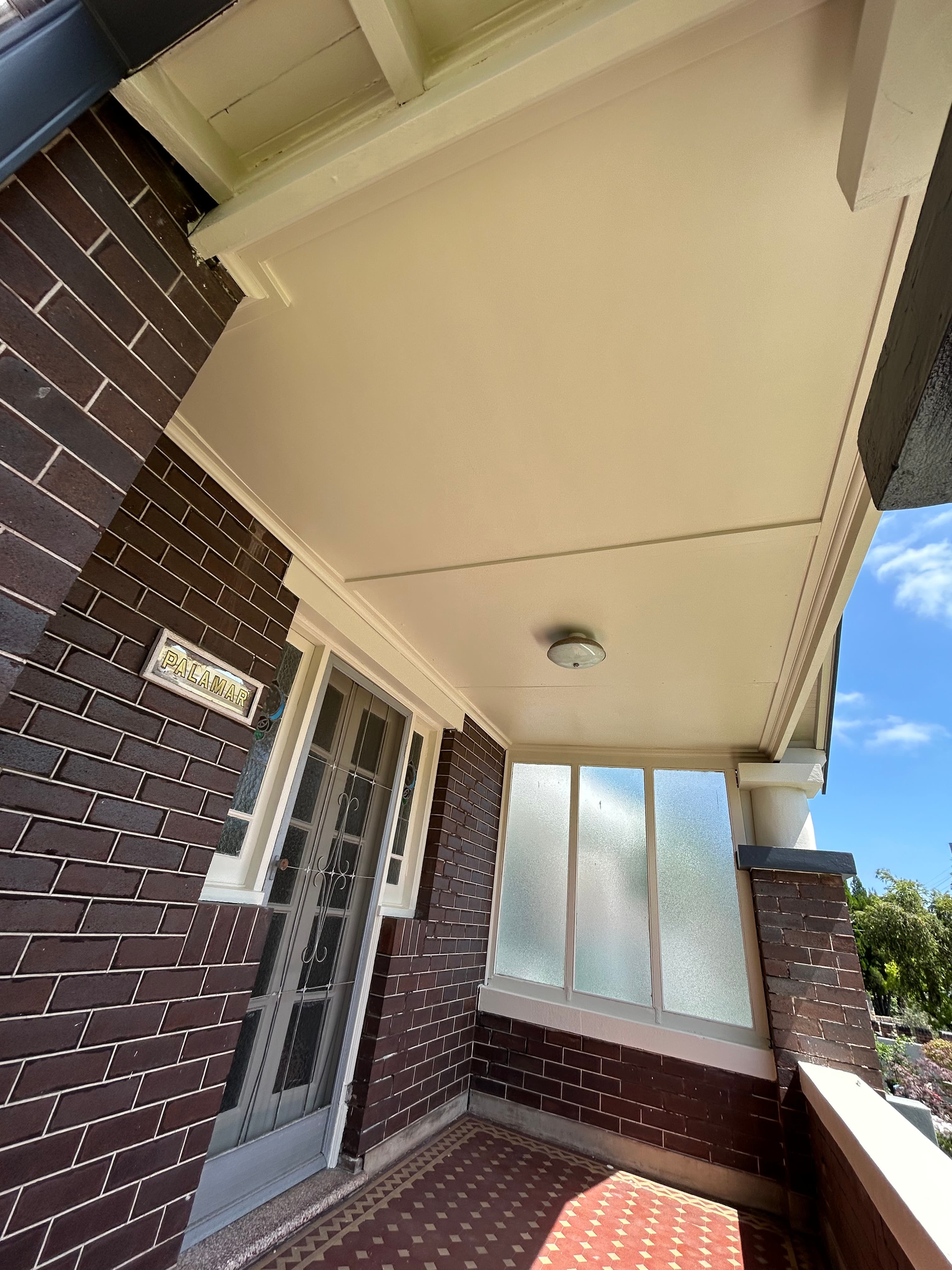 Earlwood verandah soffit after exterior painting