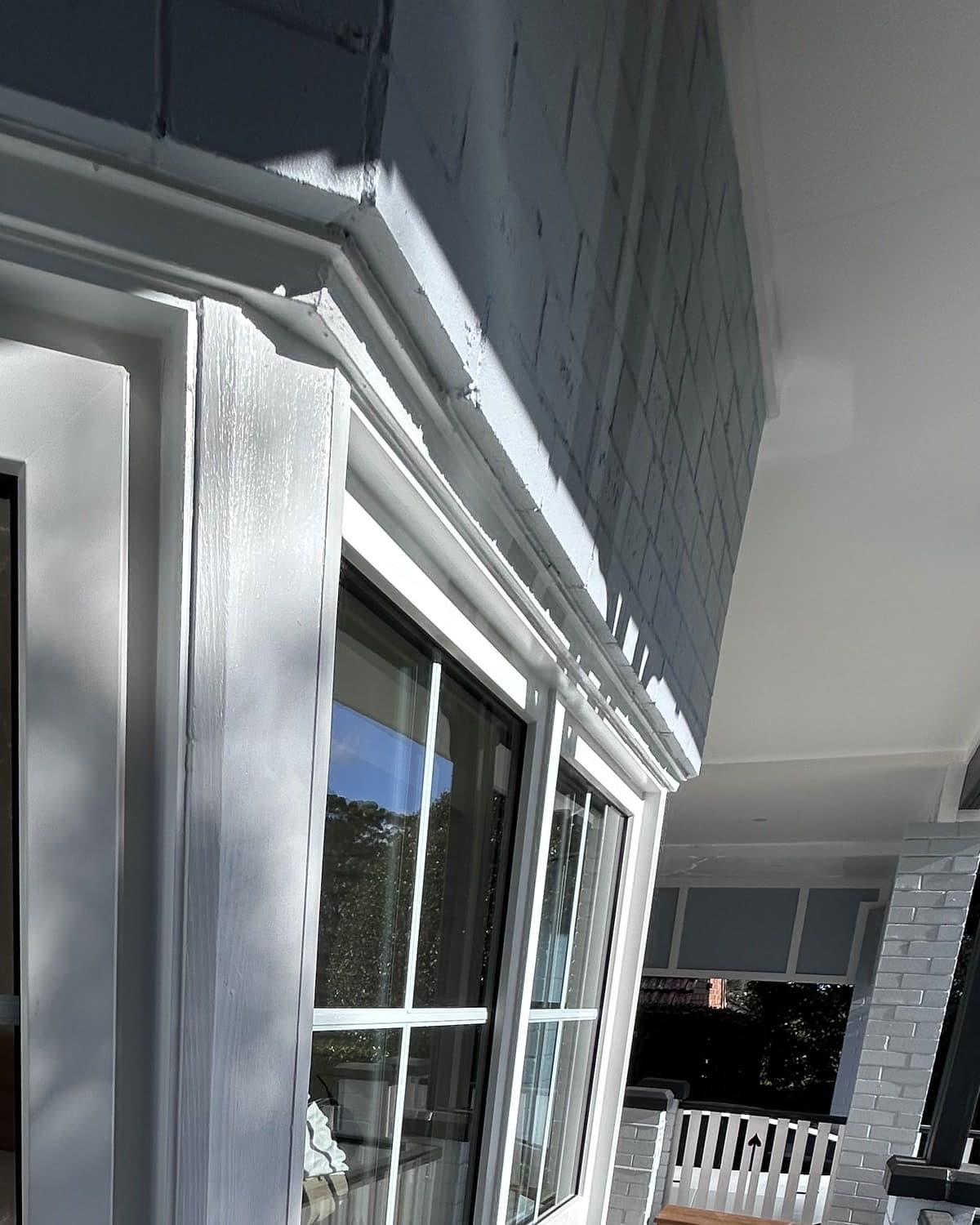 East Lindfield exterior replacement window frame after painting