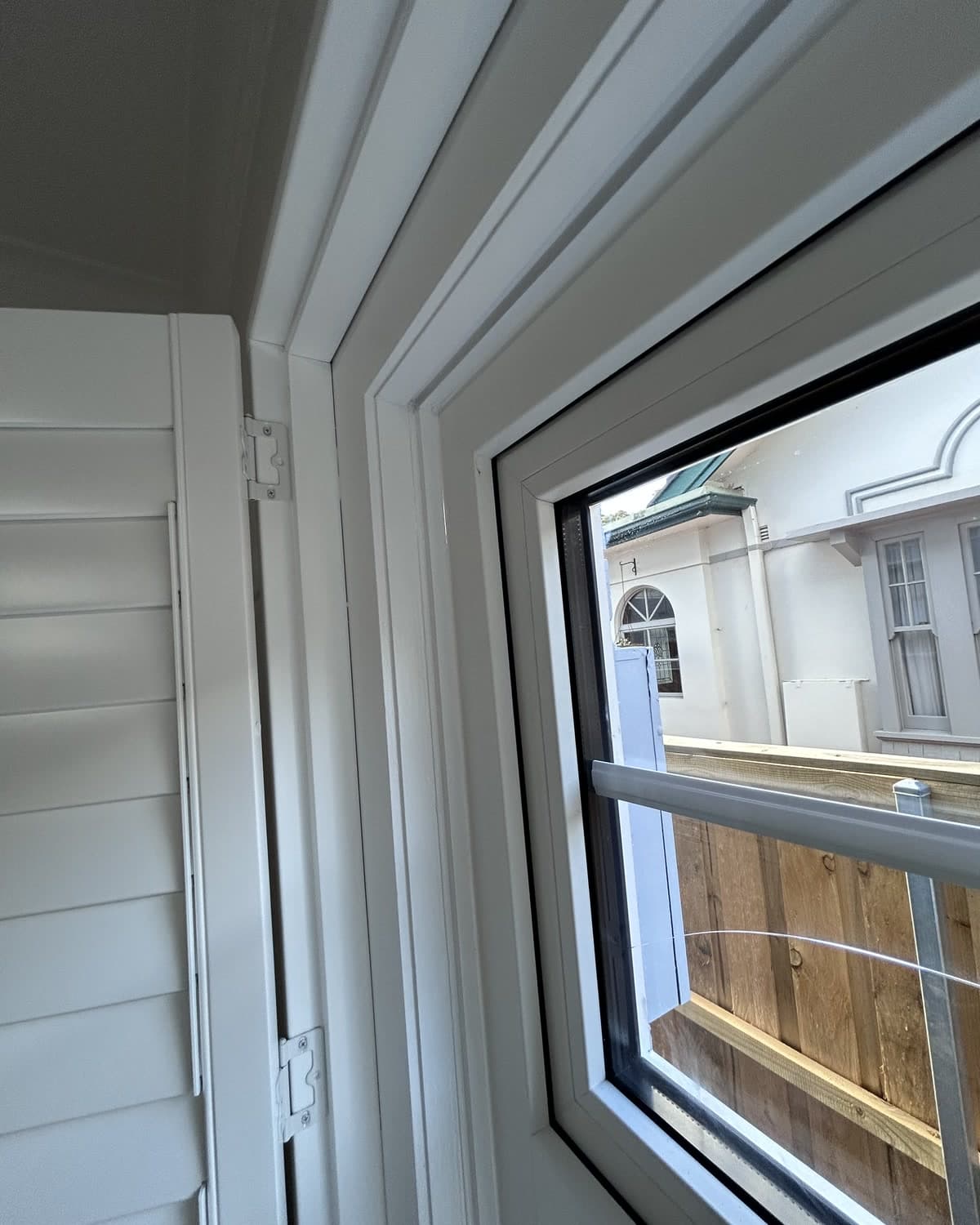 East Lindfield interior replacement window frame detail after painting