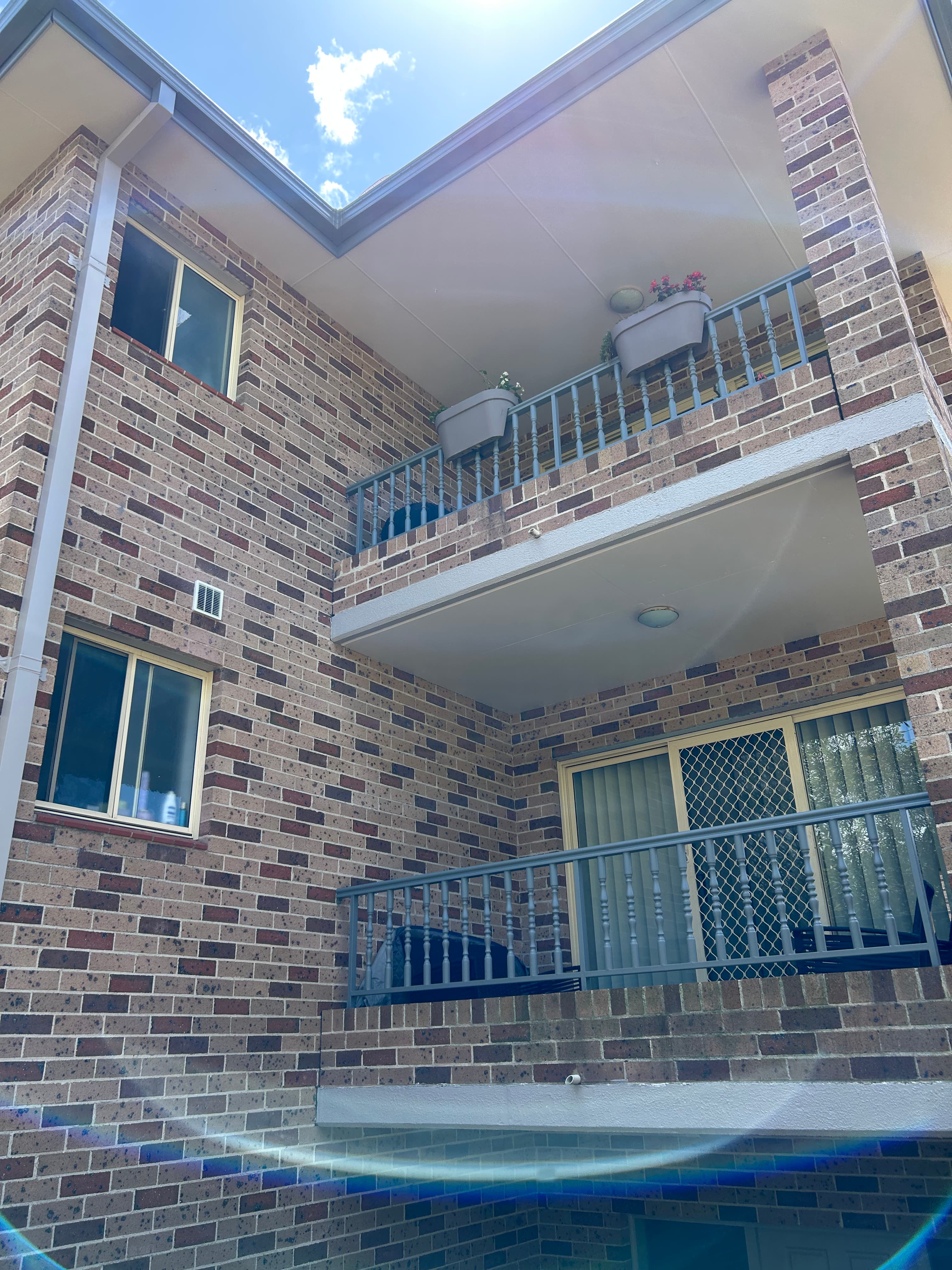 Narwee strata balcony corner and wall finish after painting refresh
