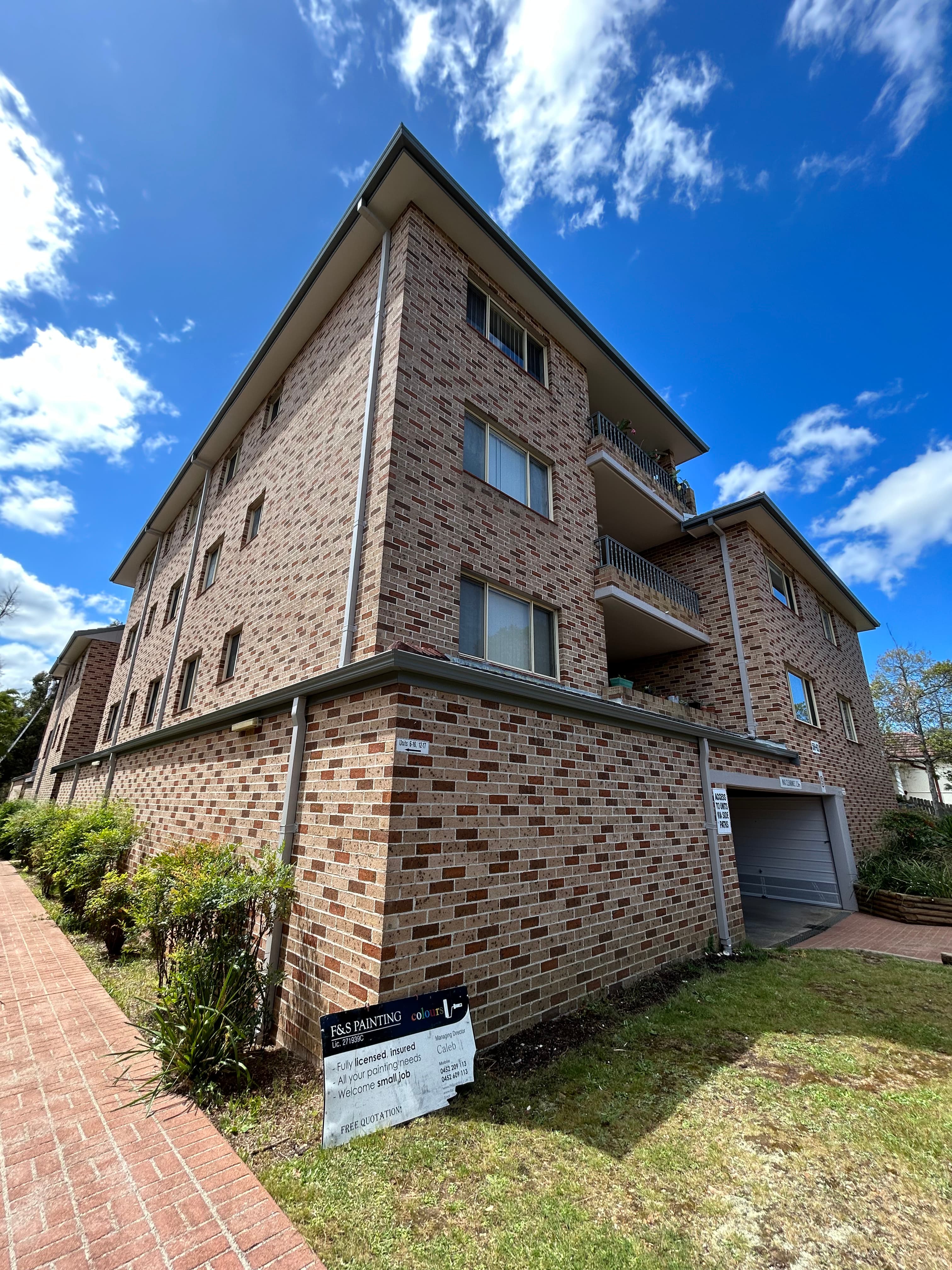Narwee strata building front angle after exterior painting refresh