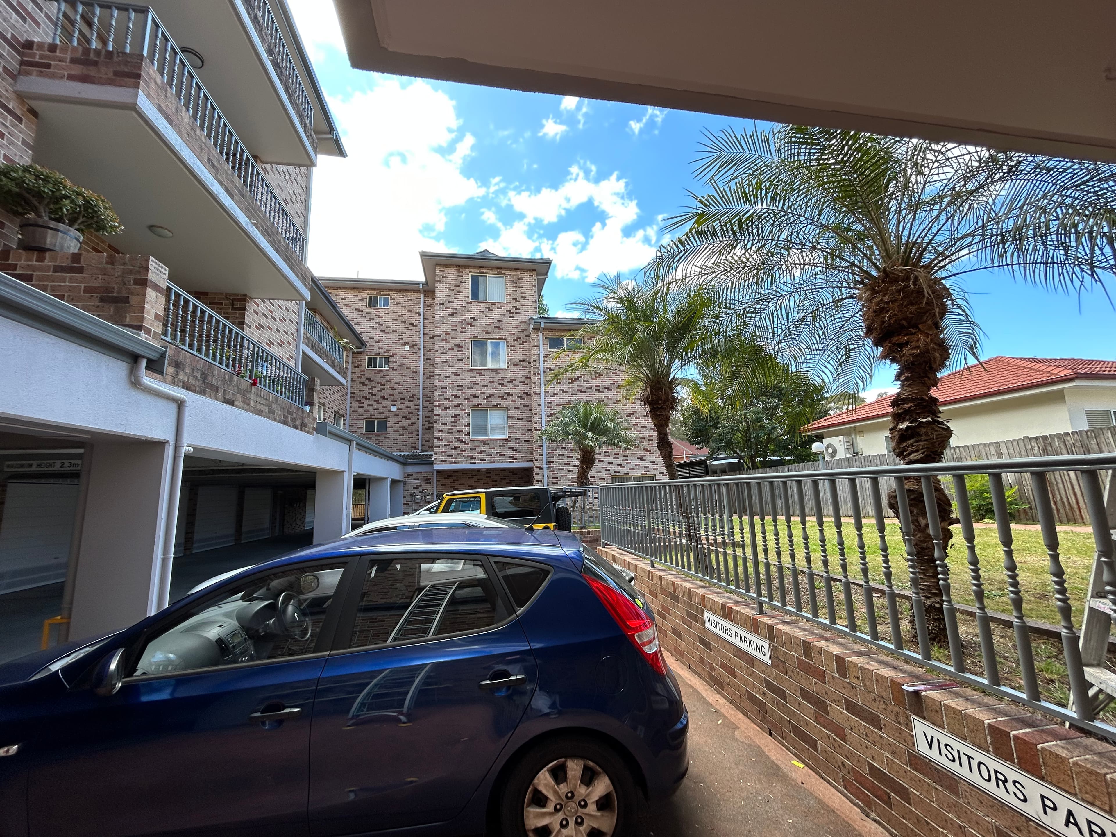 Narwee strata courtyard and parking-side building view after painting refresh