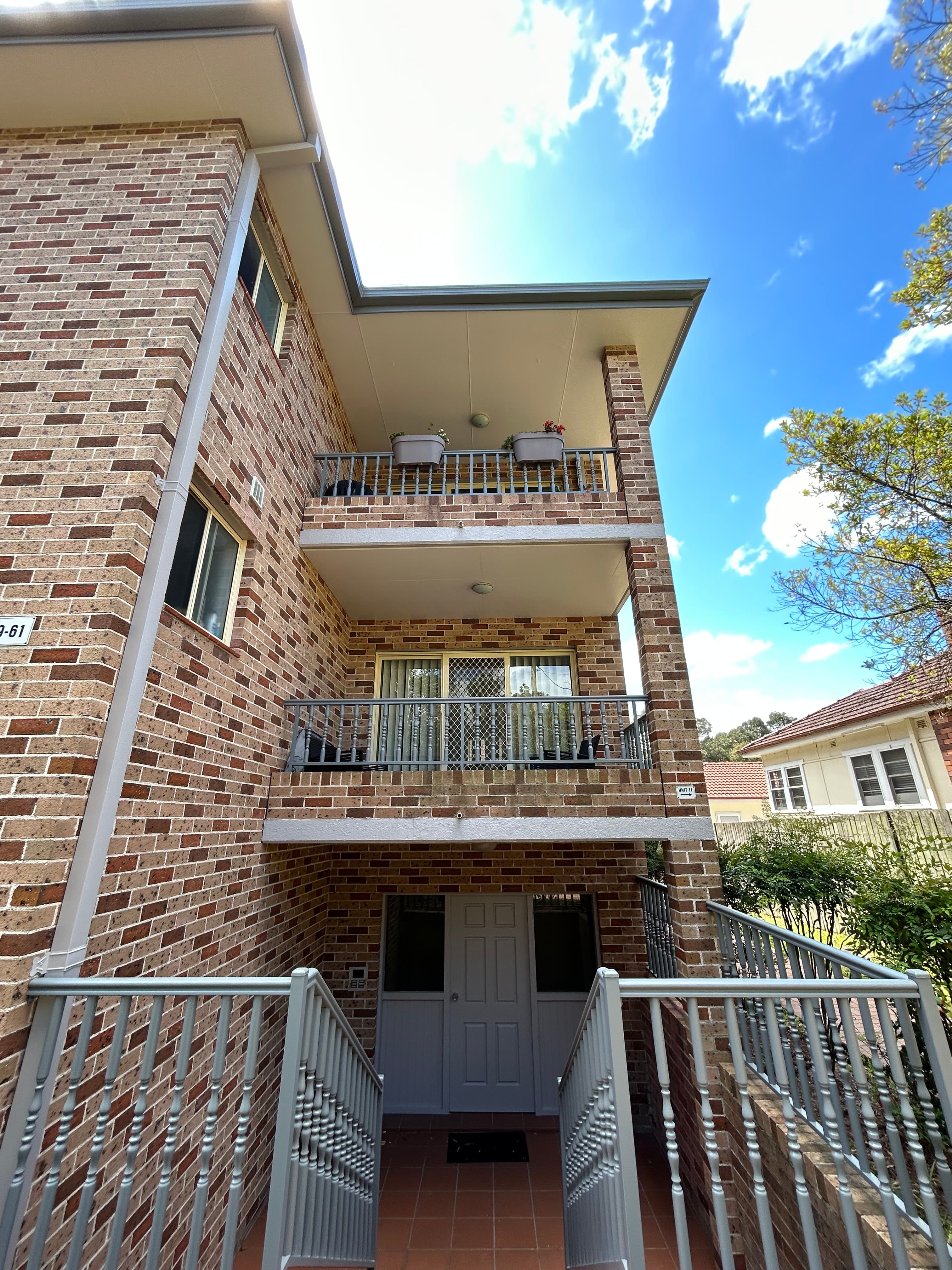 Narwee strata entry stair and balcony area after painting refresh