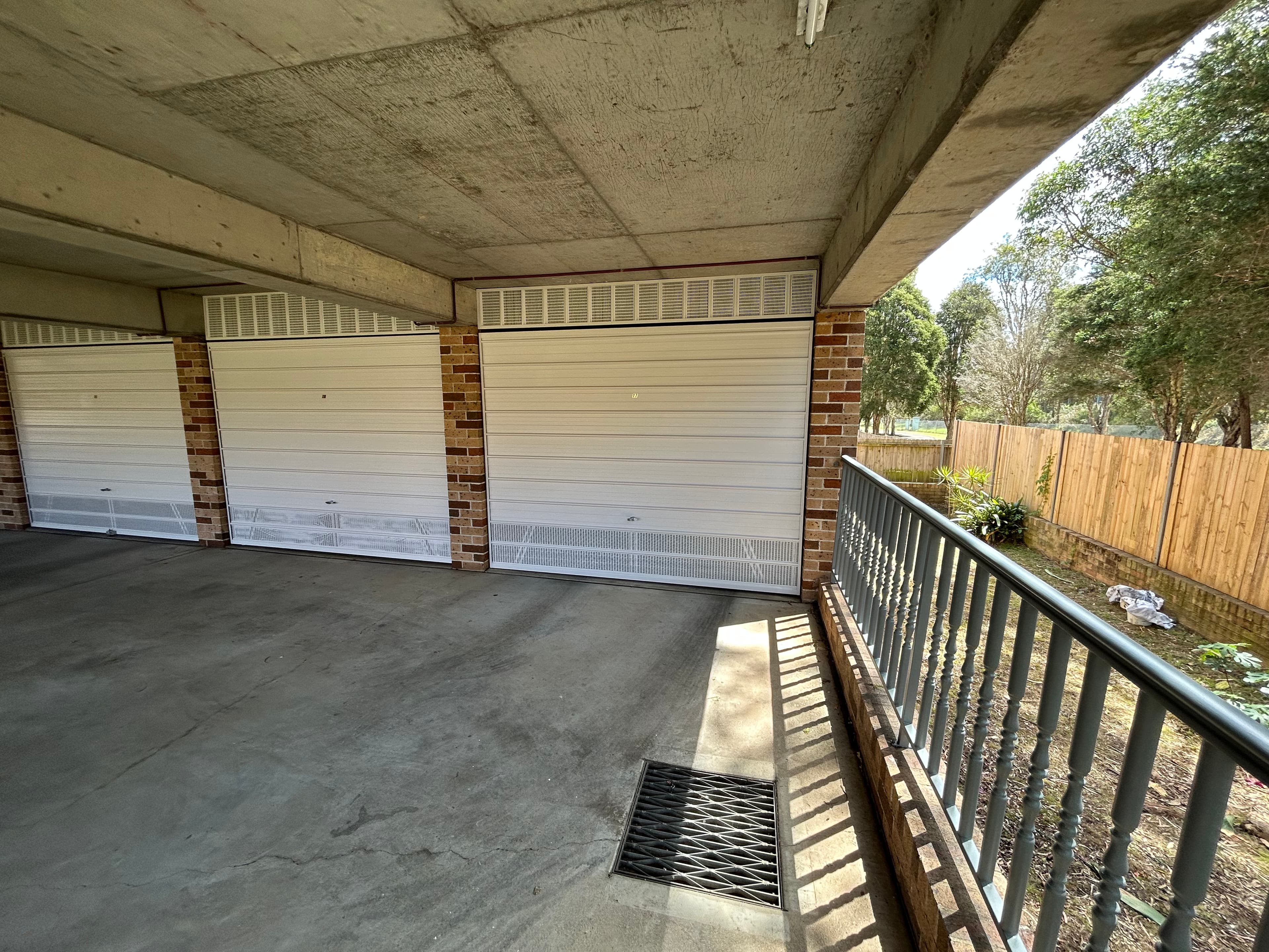 Narwee strata garage doors and surrounding common area after painting refresh