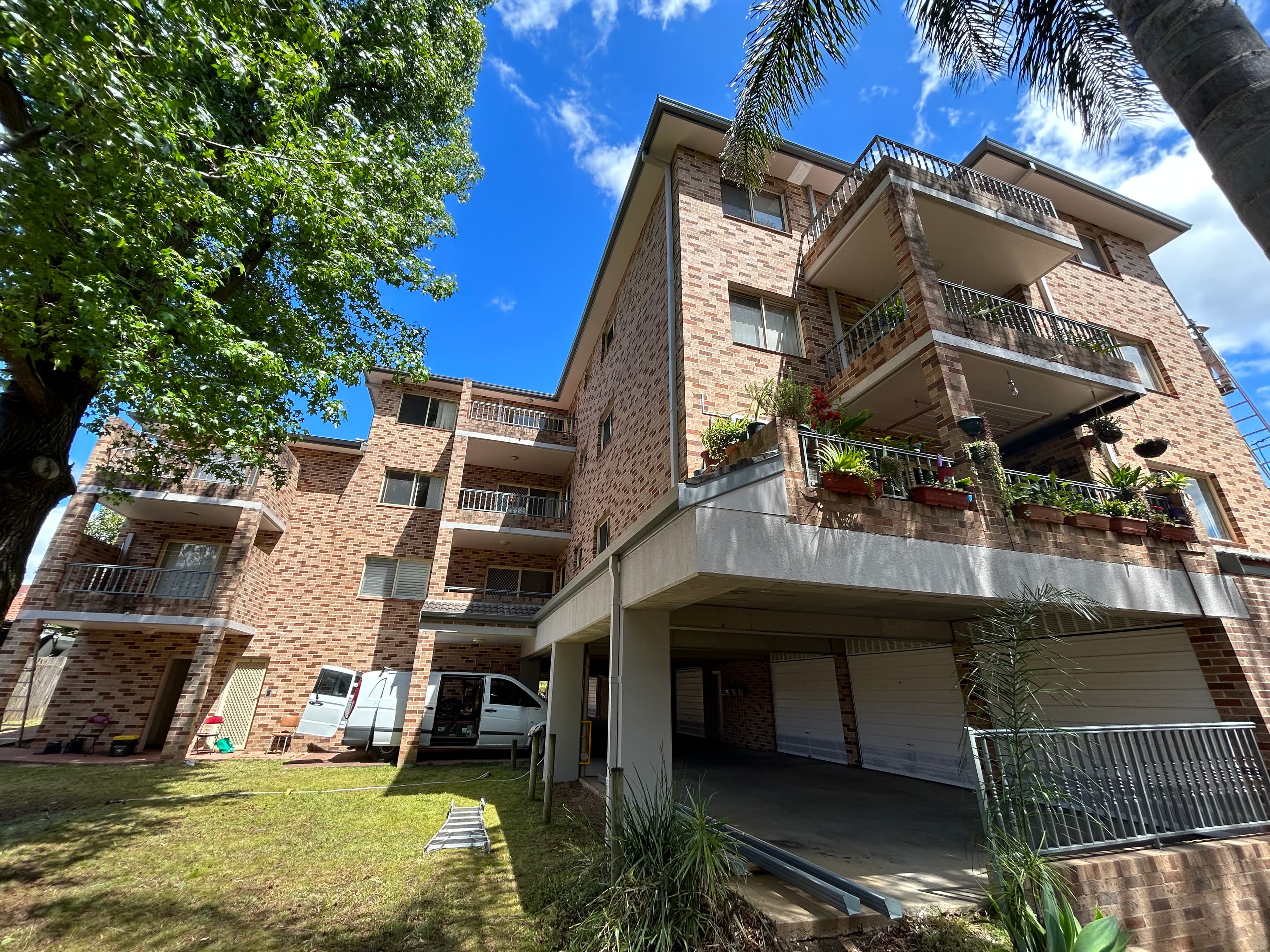 Narwee strata rear building and courtyard side after painting refresh