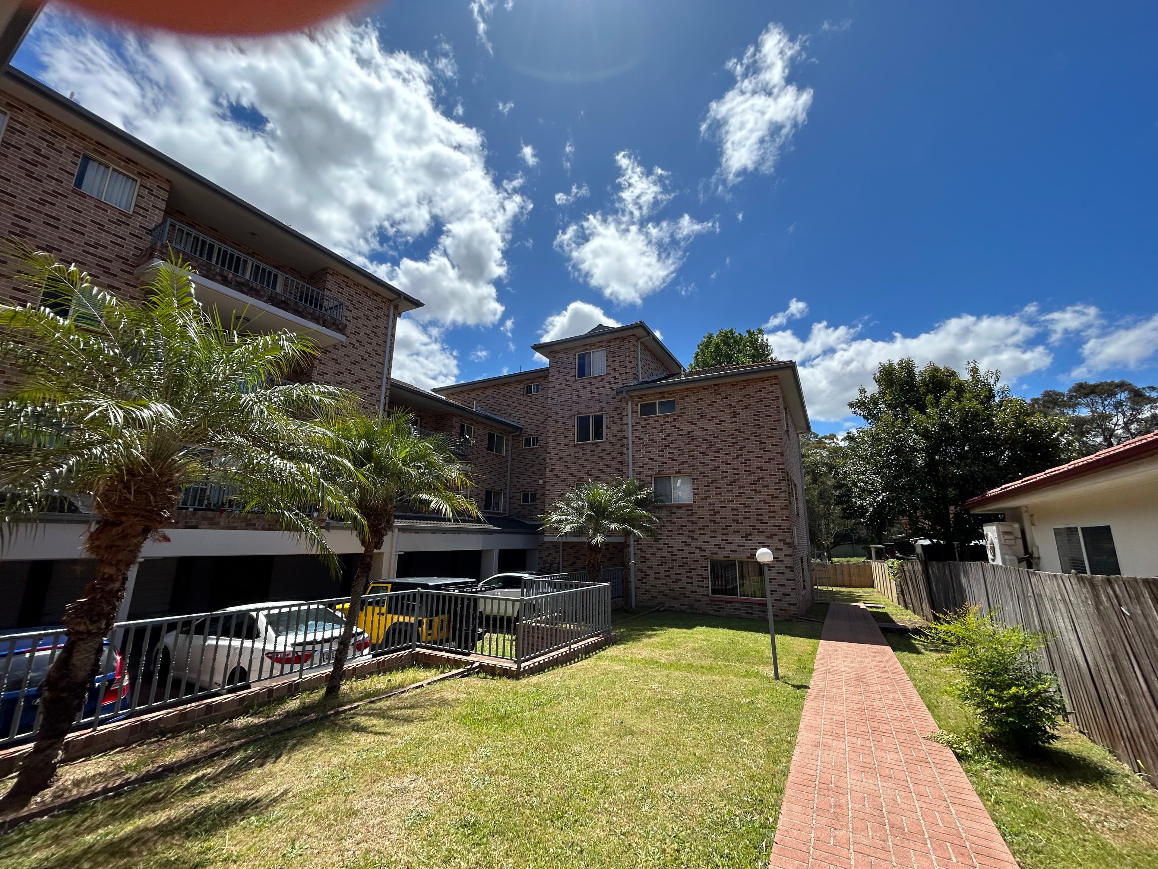 Narwee strata rear lawn side building view after painting refresh