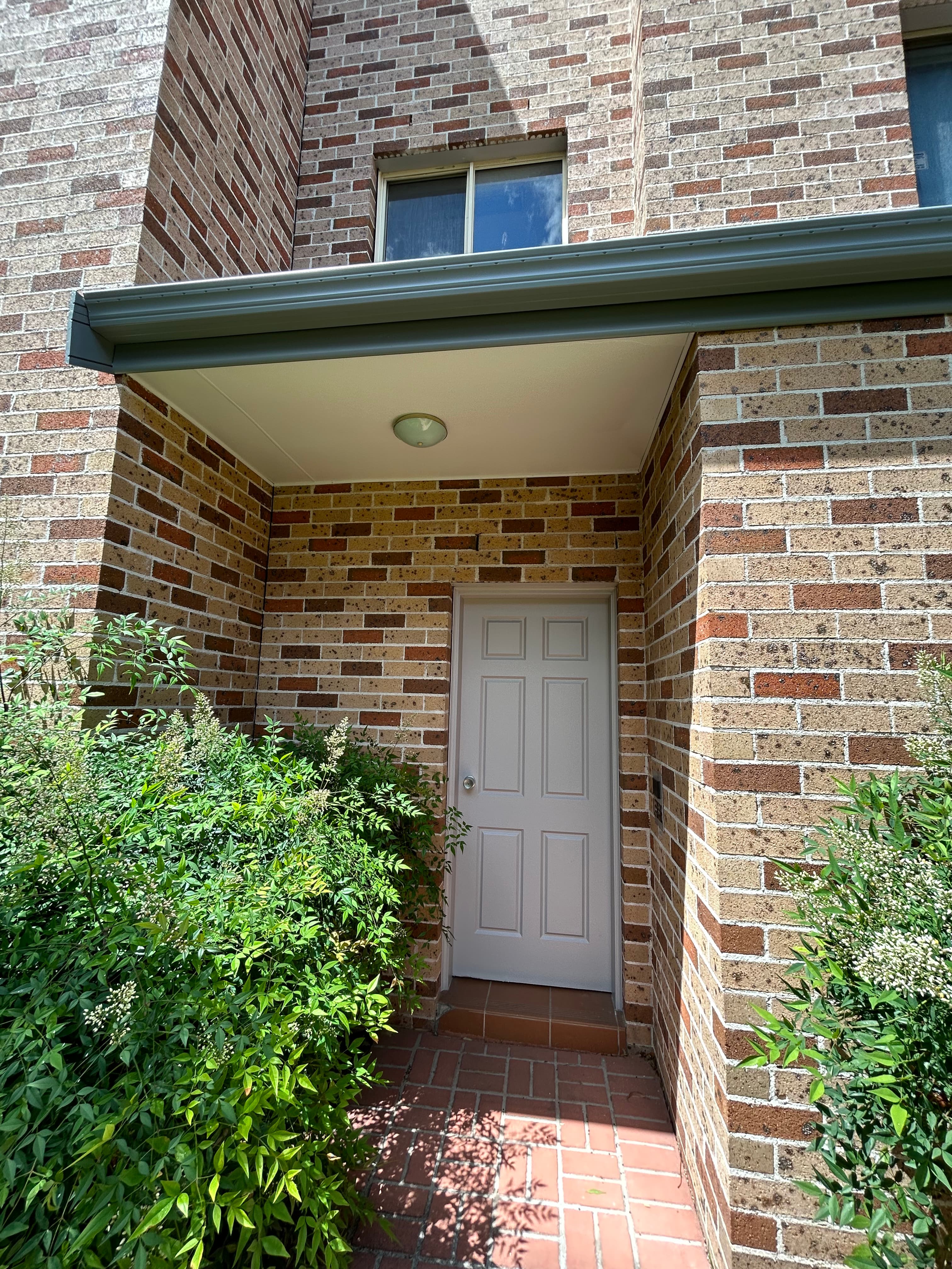 Narwee strata side entry door area after painting refresh