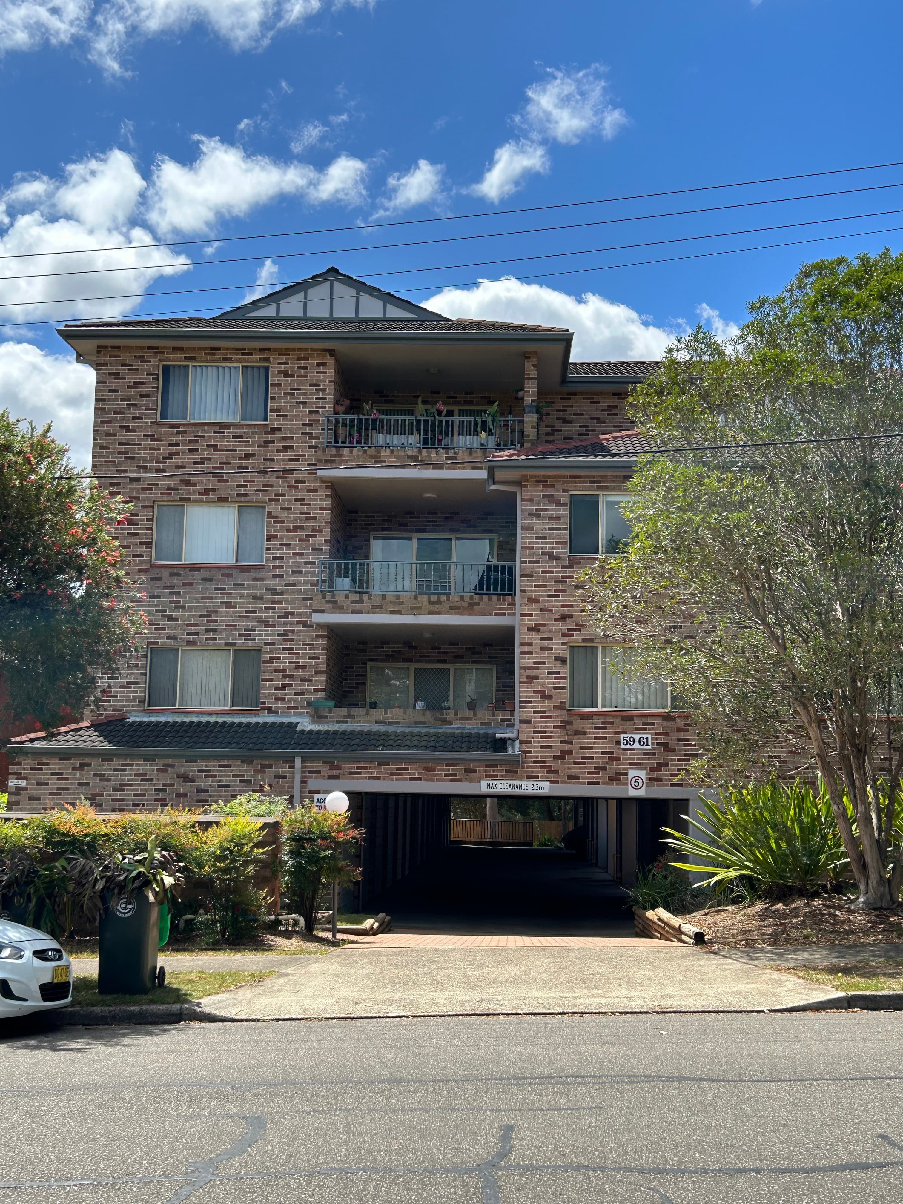 Narwee strata building viewed from the street after painting refresh