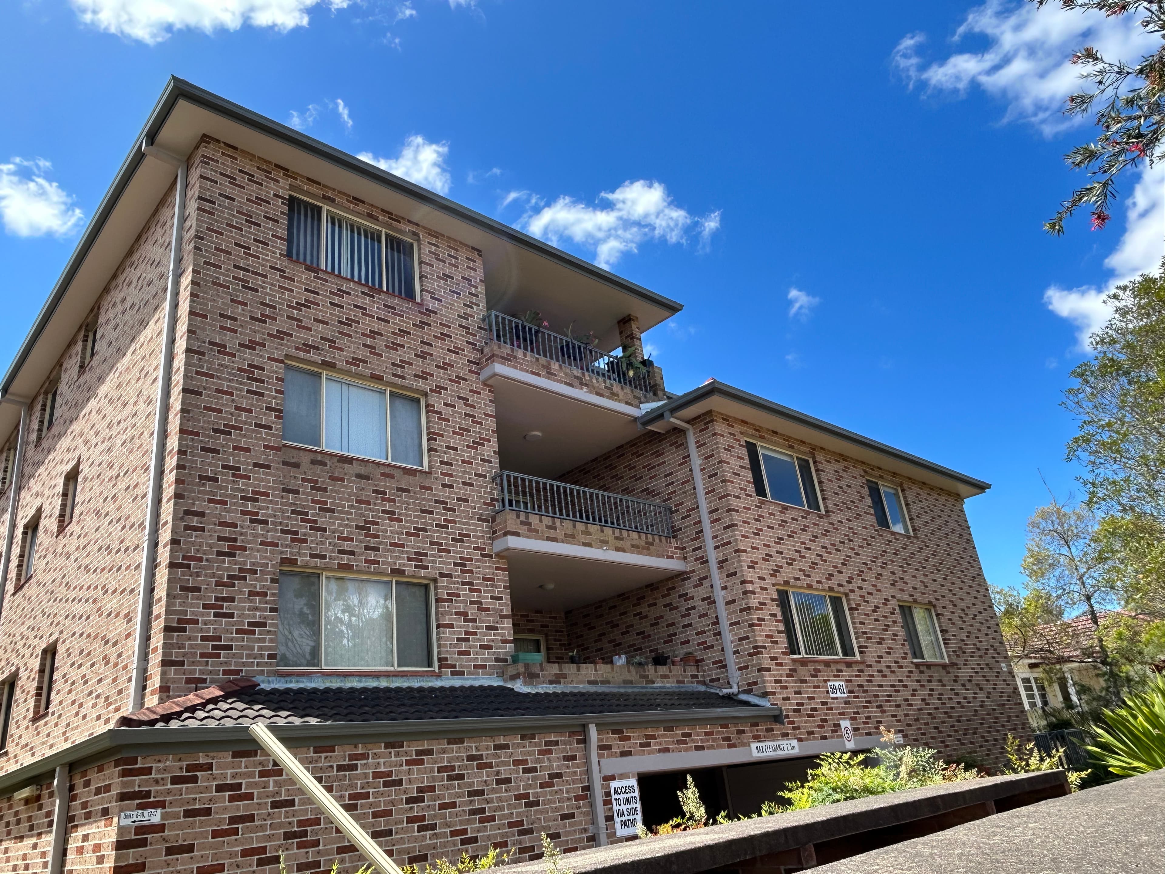 Narwee strata upper balconies after exterior painting refresh