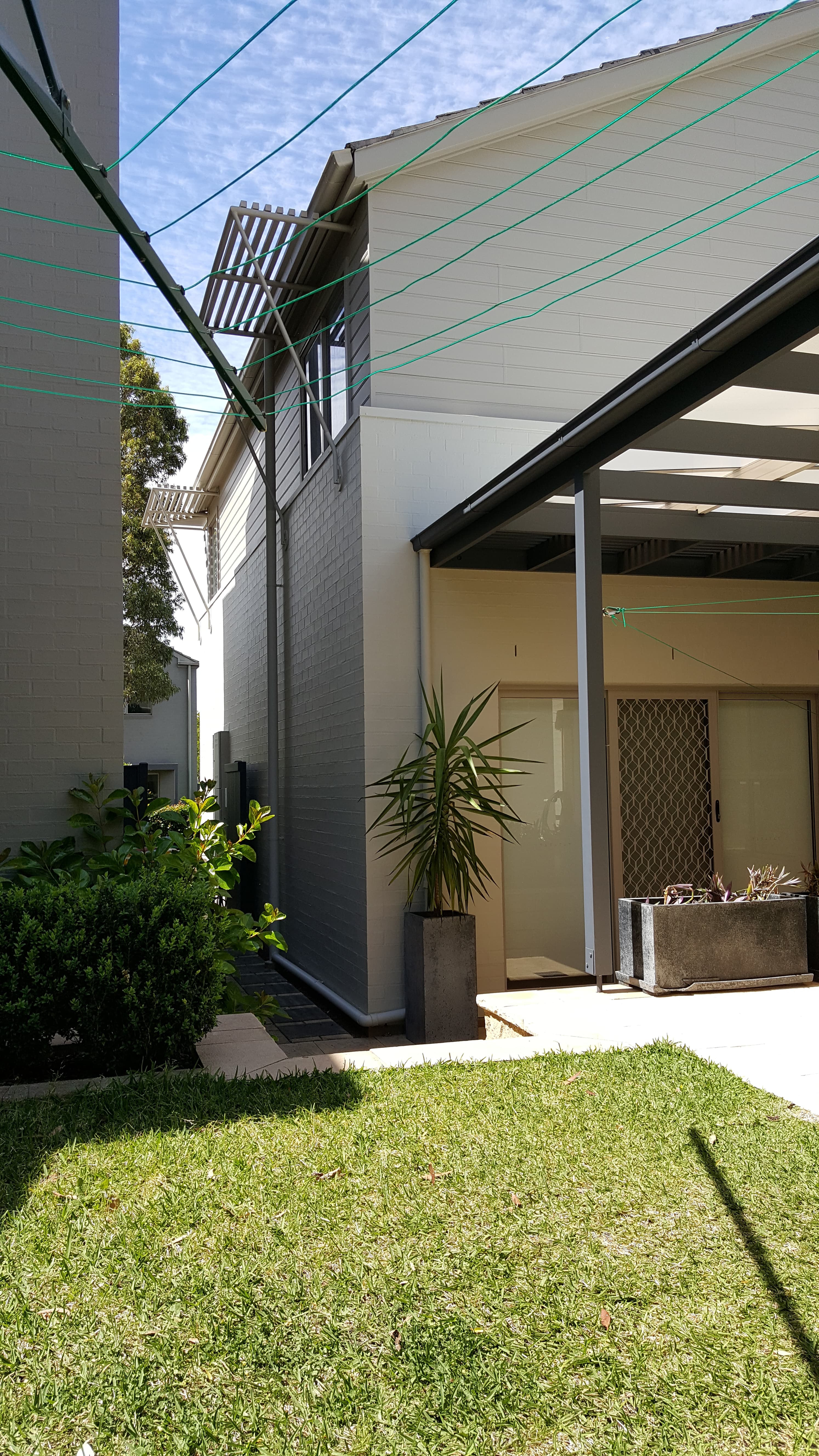 Newington side elevation after exterior house repainting