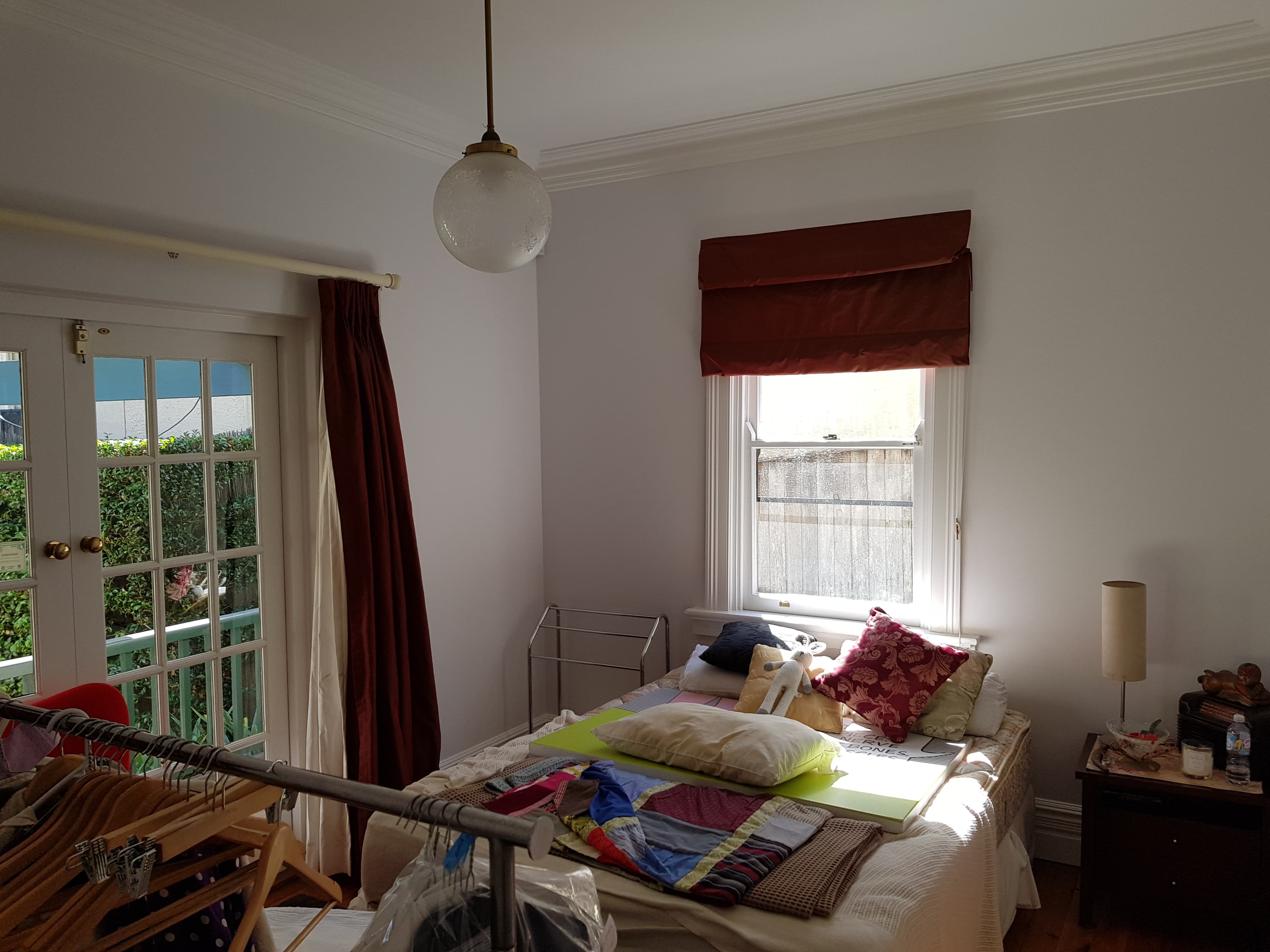 North Bridge bedroom window and wall after interior painting