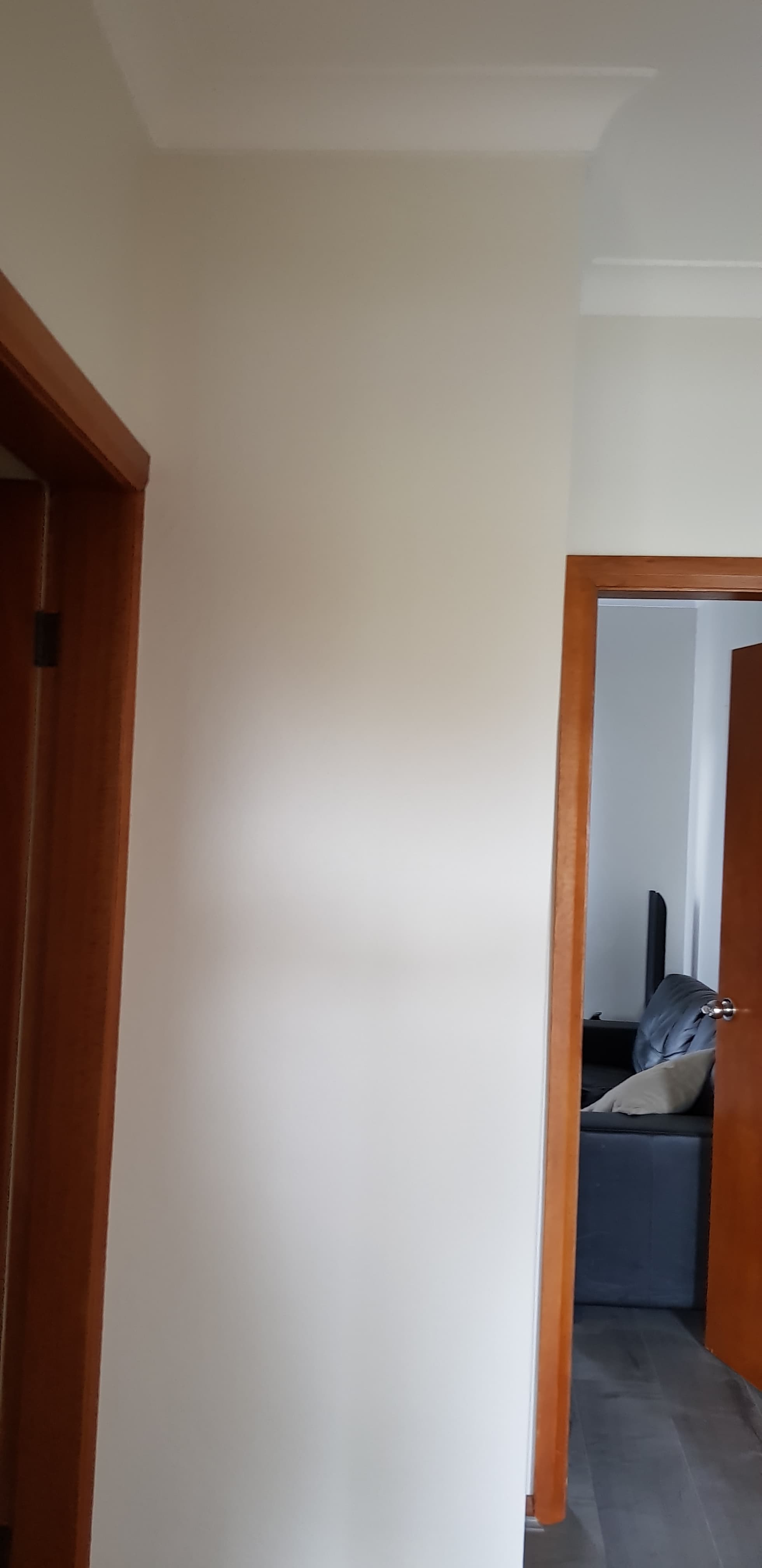 North Ryde hallway wall after interior repainting