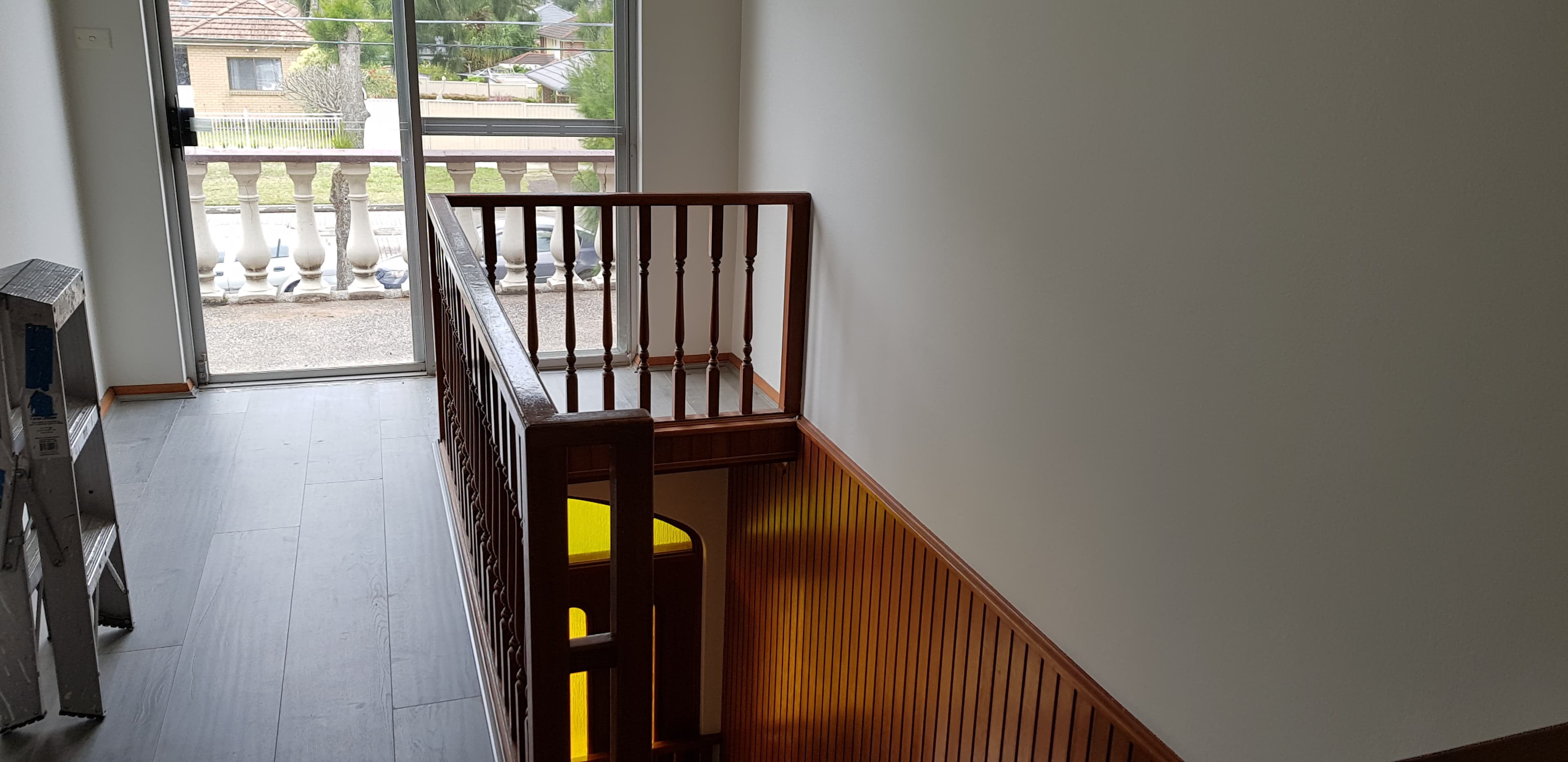 North Ryde landing wall after interior repainting