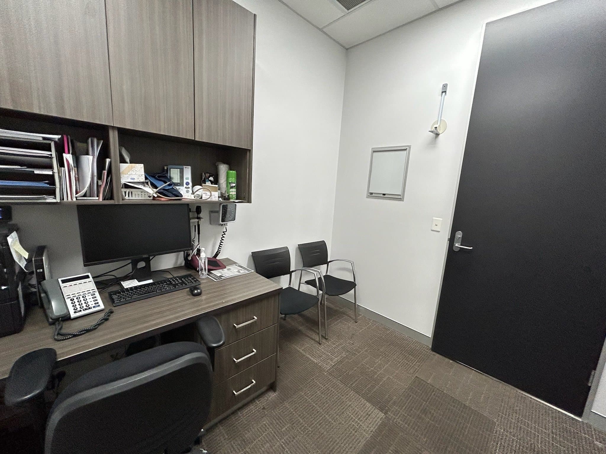 Parramatta medical office room after interior wall repainting