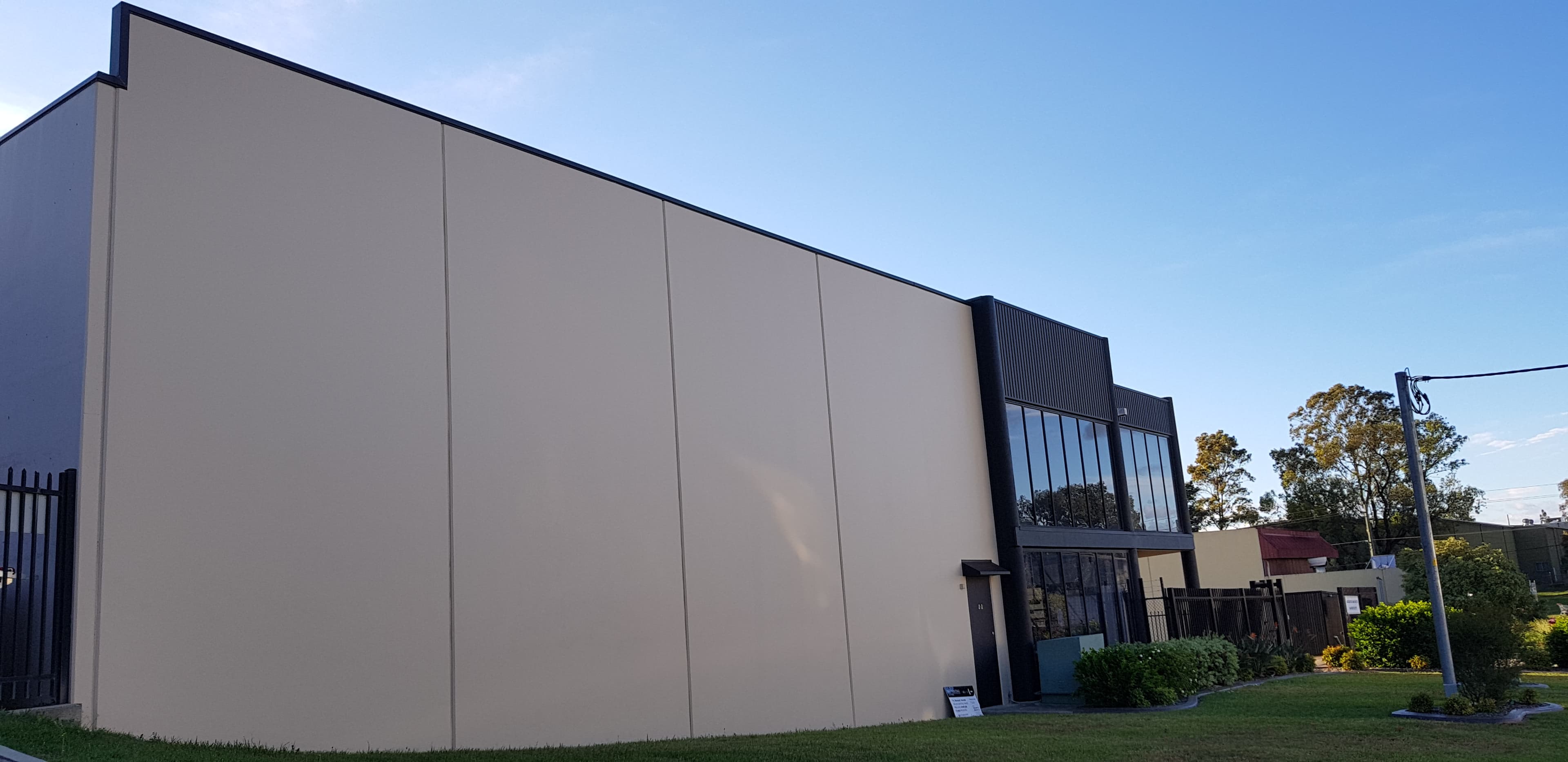 Wetherill Park commercial street-facing facade after exterior repainting